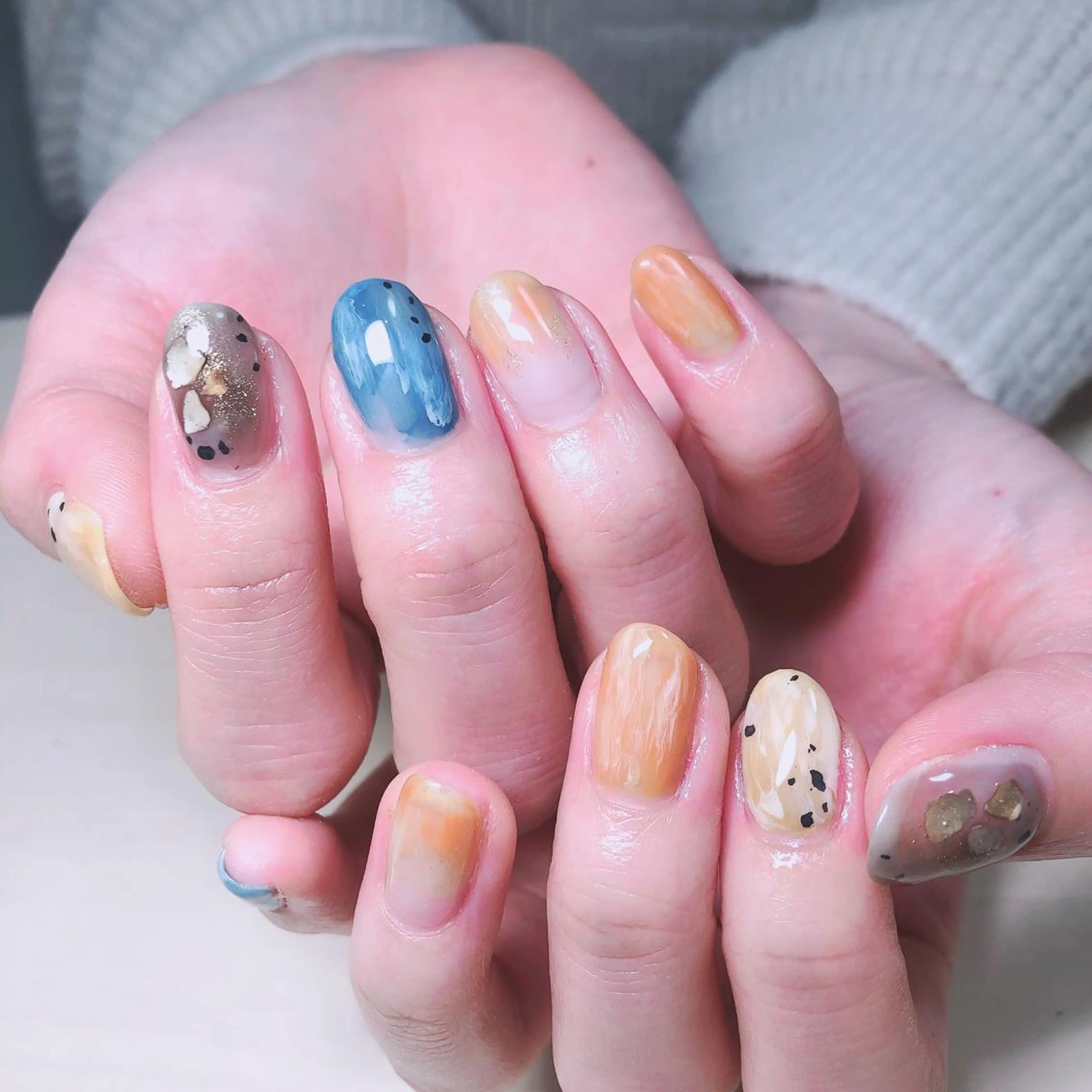 ネイル アートネイル ニュアンスネイル 結城 怜菜のネイルデザイン