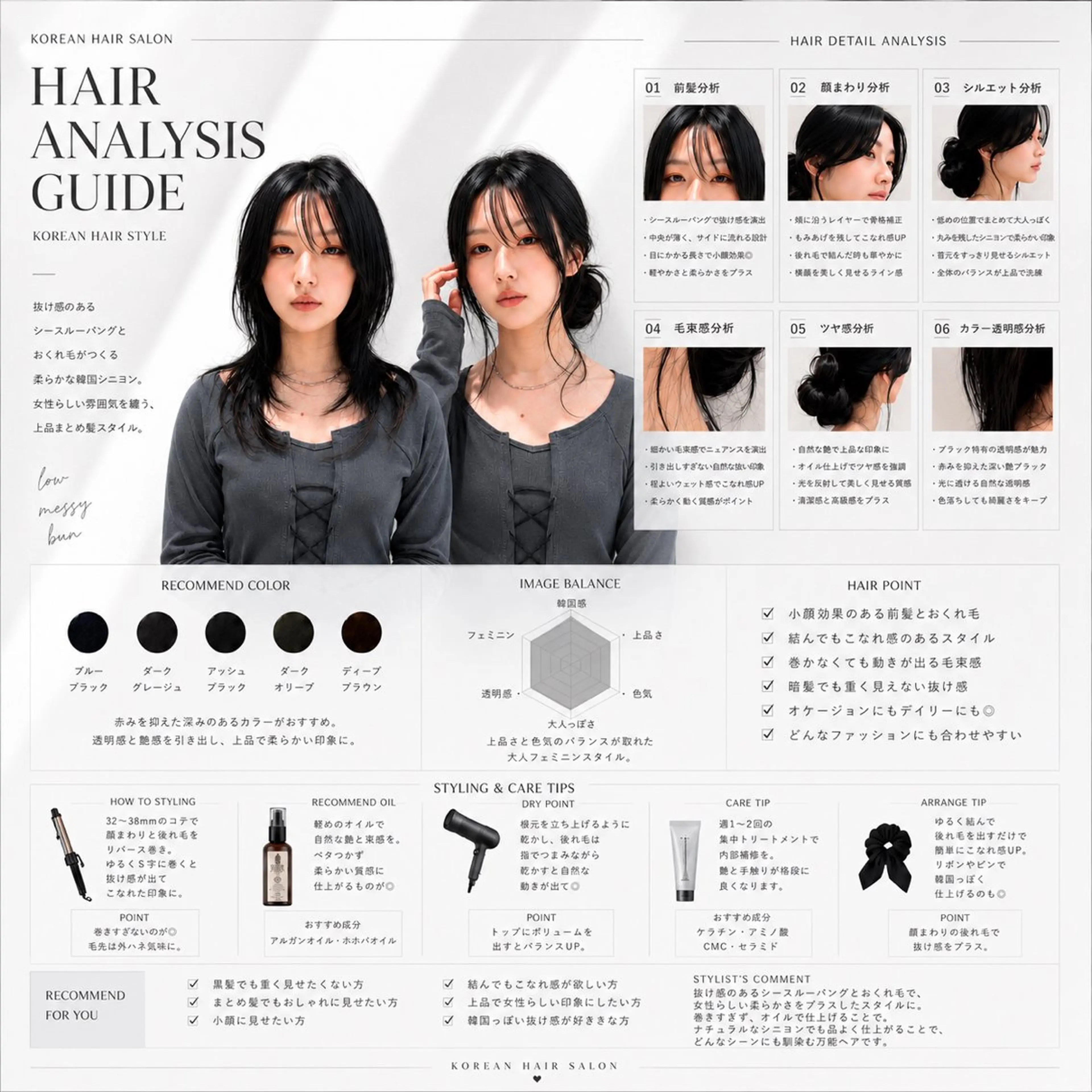 セミロング カット ヘアカラー トリートメント 縮毛矯正・似合わせ タナカ レイヤのヘアスタイル