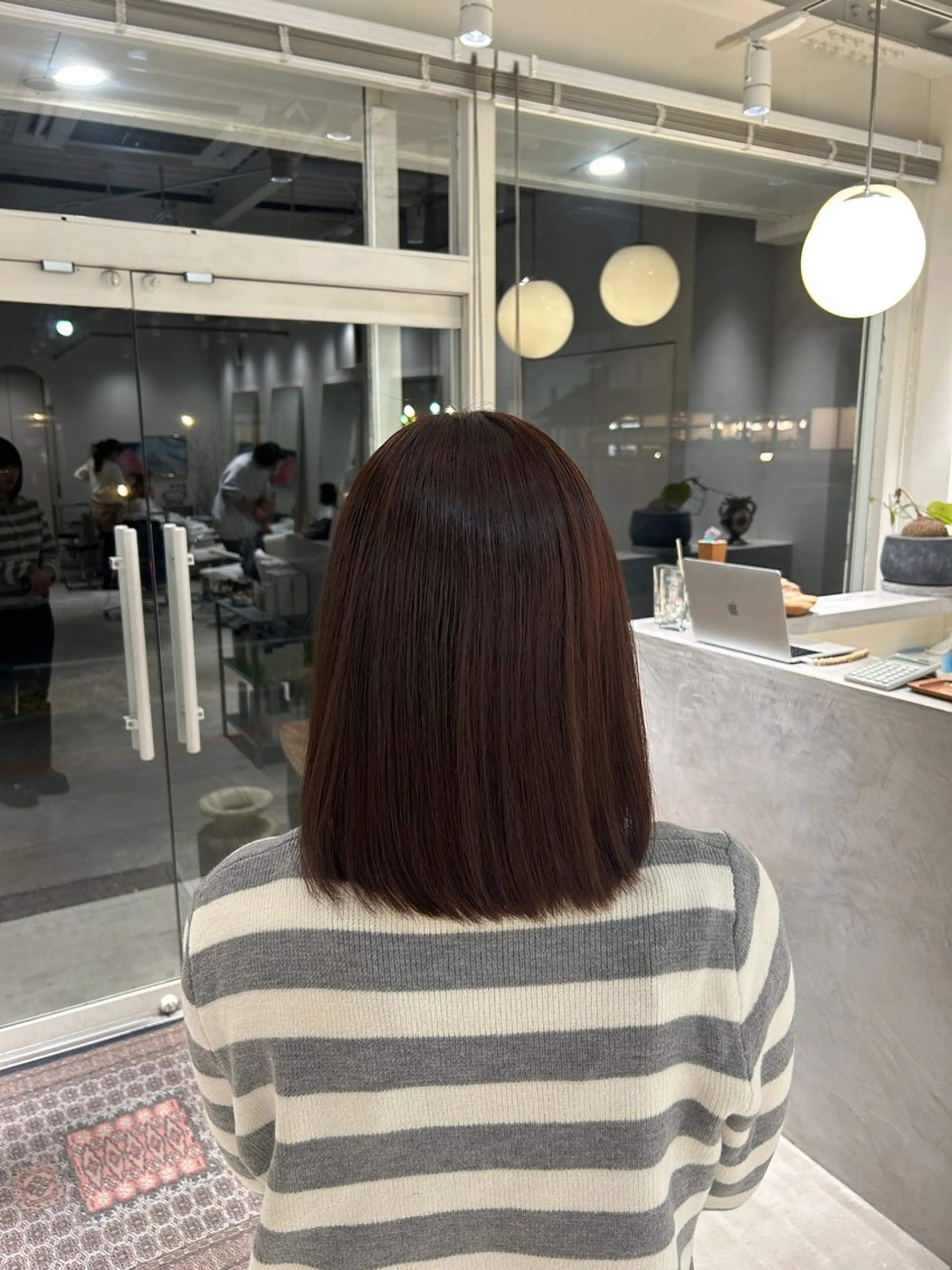 ミディアム カラー ヘアカラー 篠原 若奈のヘアスタイル