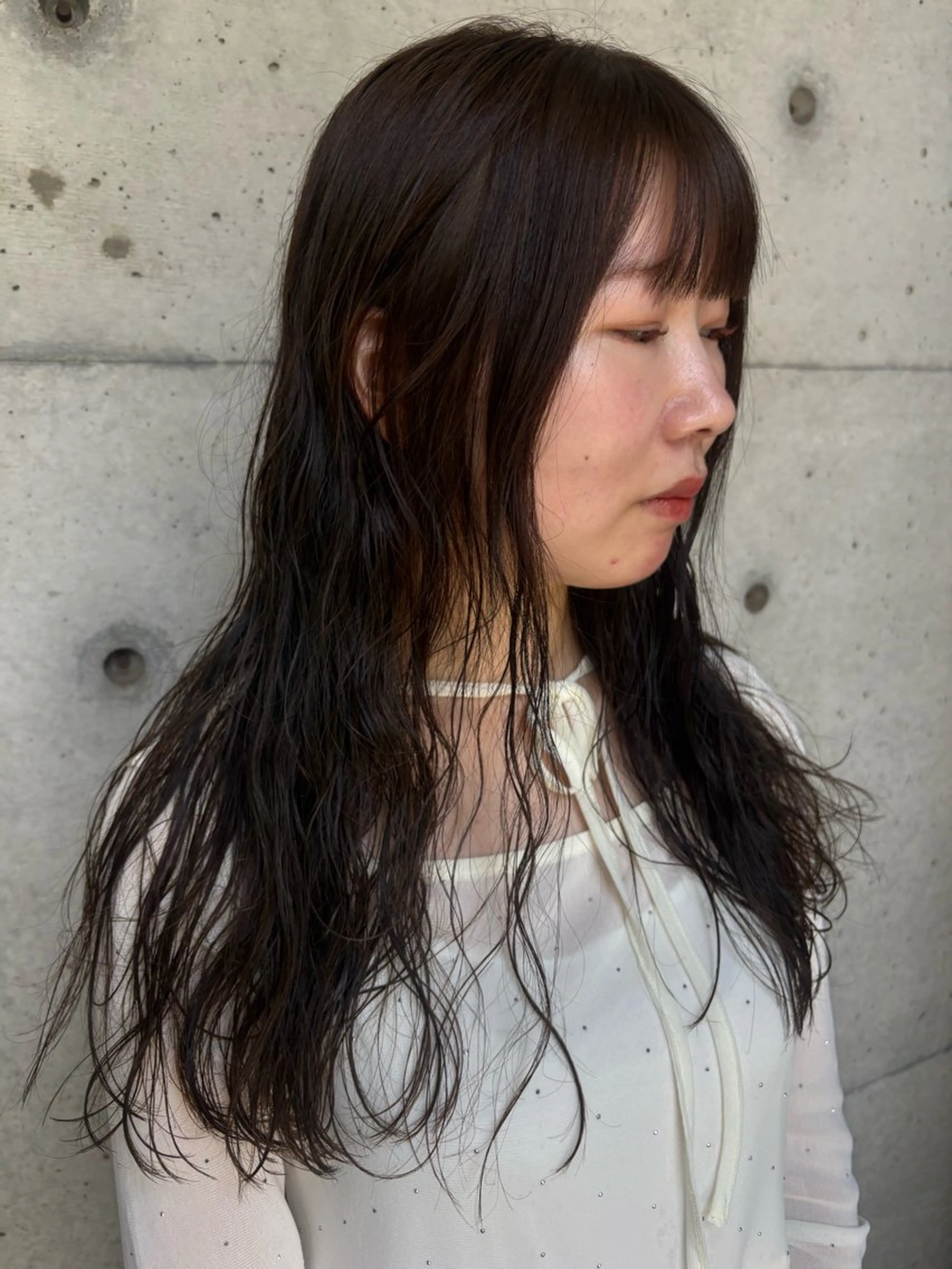 ロング ヘアカラー 抜け感レイヤーカット 🐄Hanakaのヘアスタイル