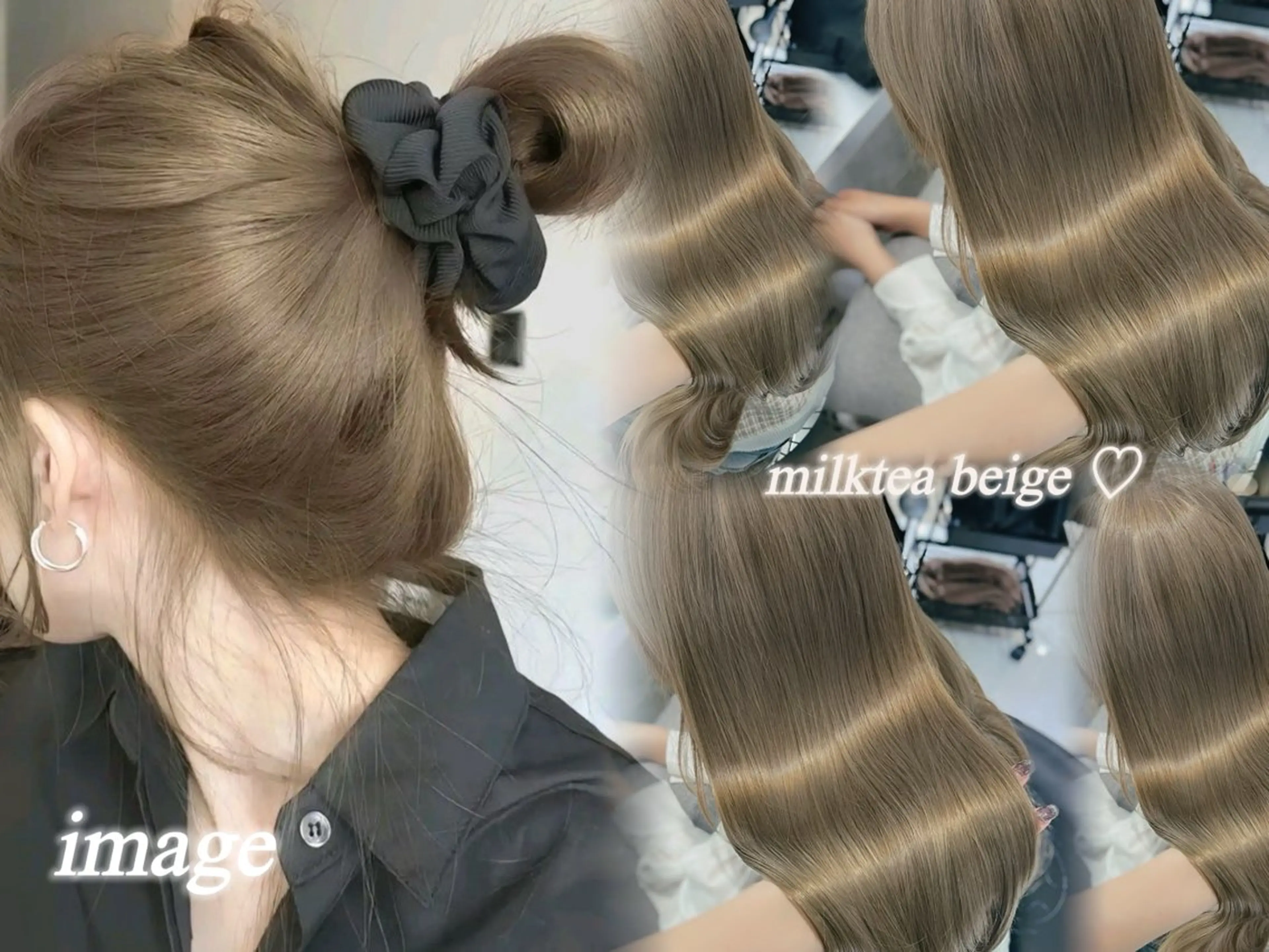 ロング カラー ブリーチ ヘアカラー トリートメント 韓国レイヤー×モテ髪 /MITSUKI🤍のヘアスタイル