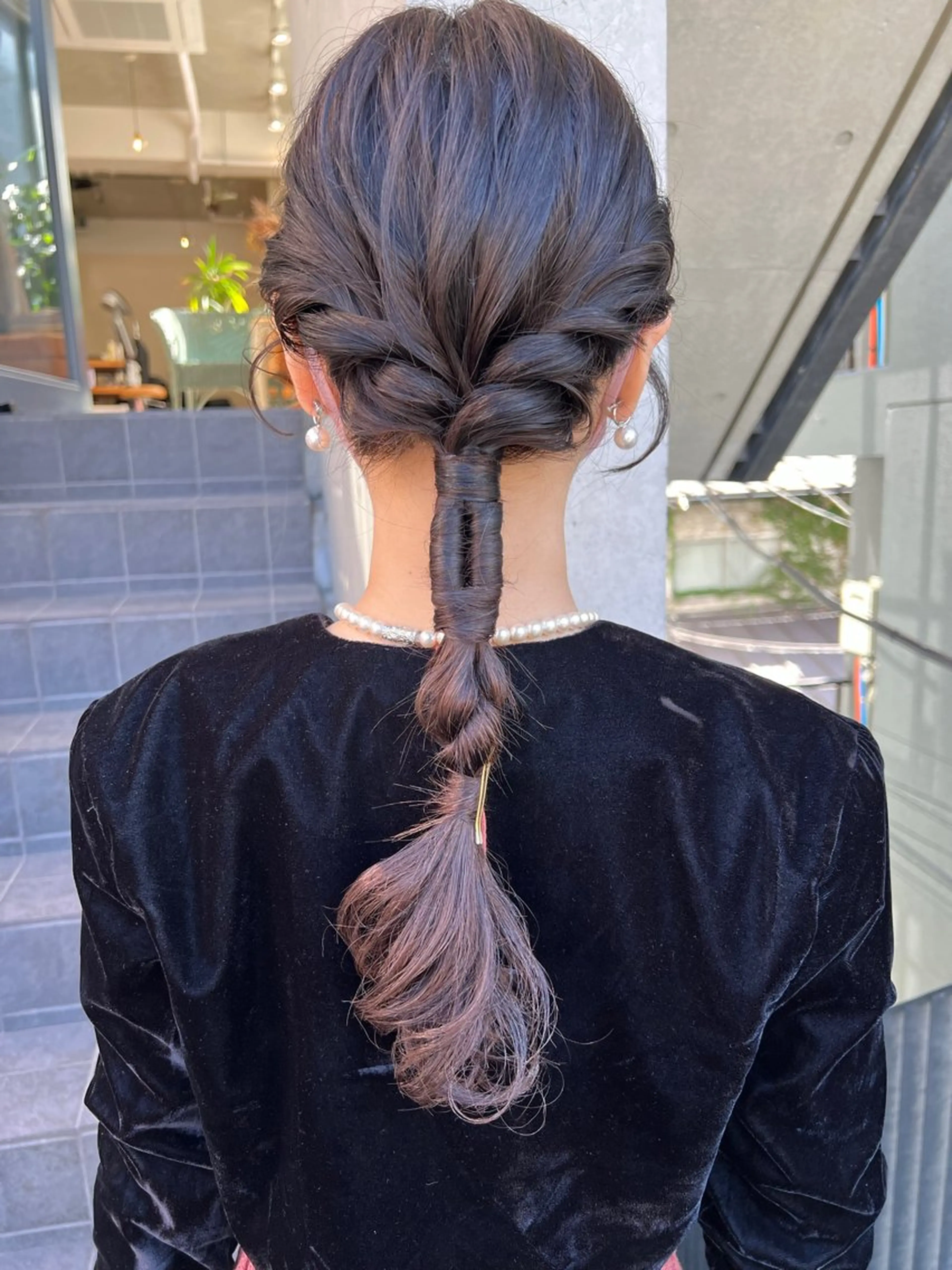 結婚式用hair setの写真