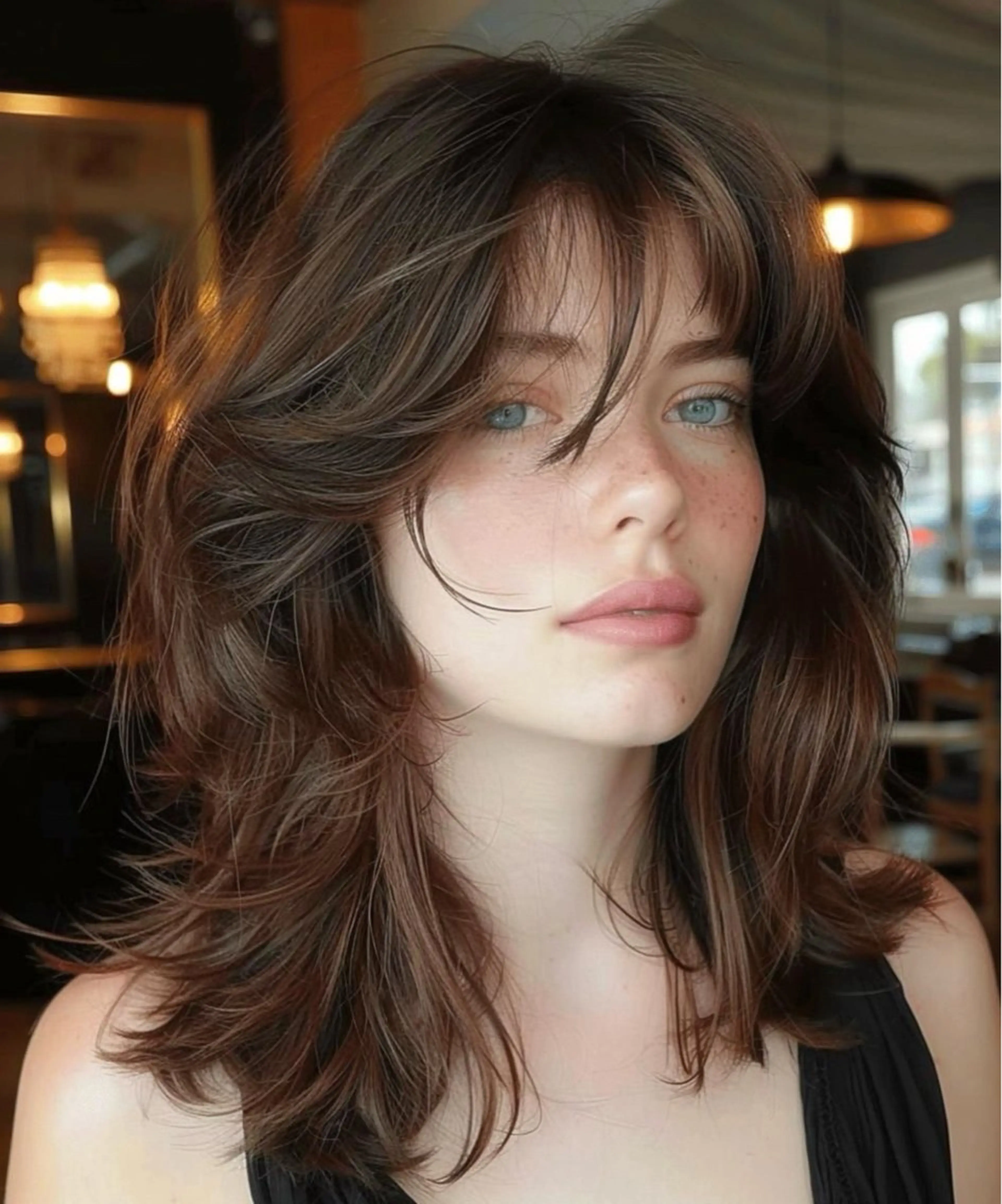 ミディアム レイヤーカットモデル 募集/藤原一真のヘアスタイル