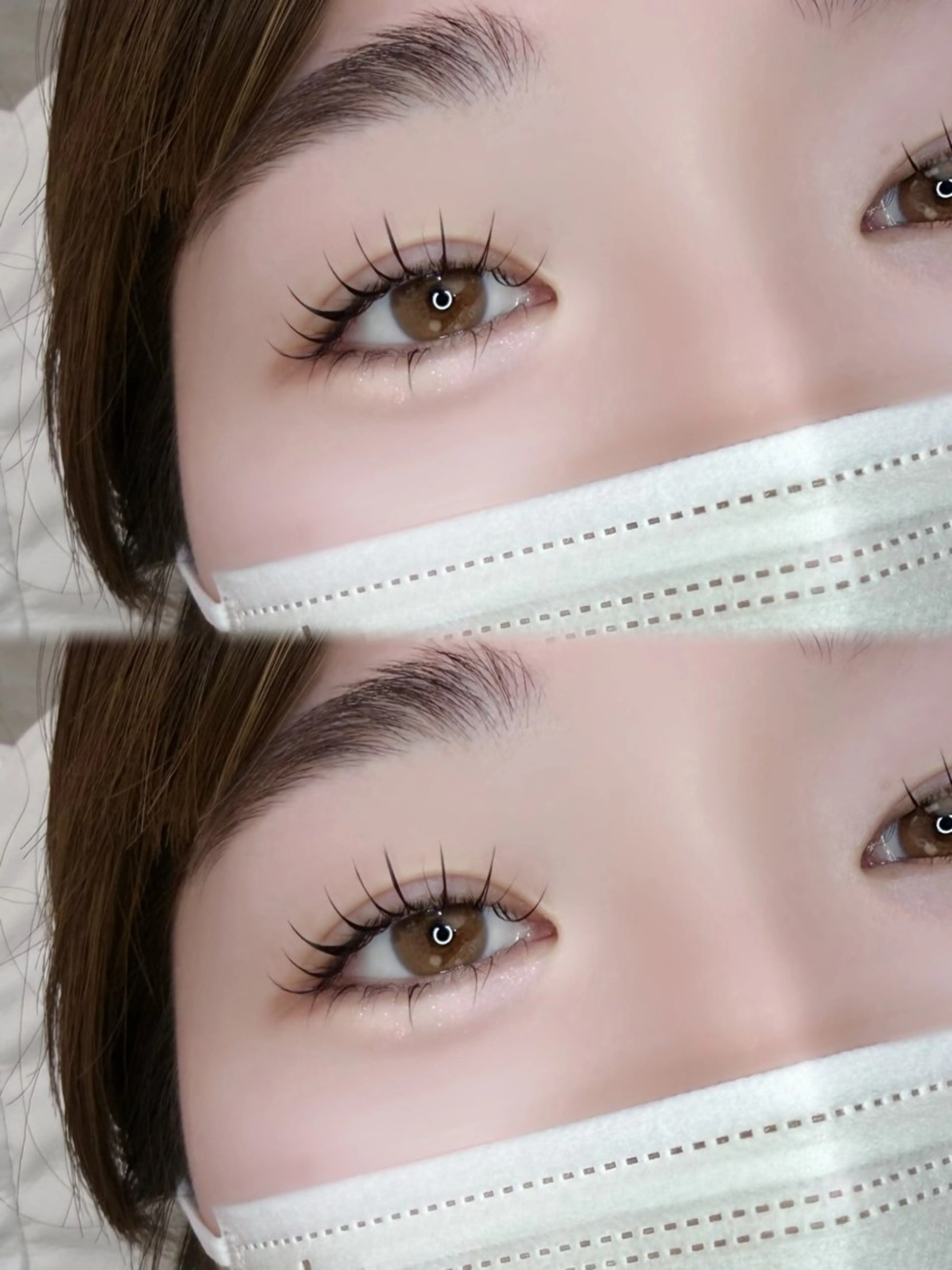 🌸4月末まで🌸【エクパ】エクステ100本＋パーマ※自まつ毛少ない方向け本数(オフ500円)の写真