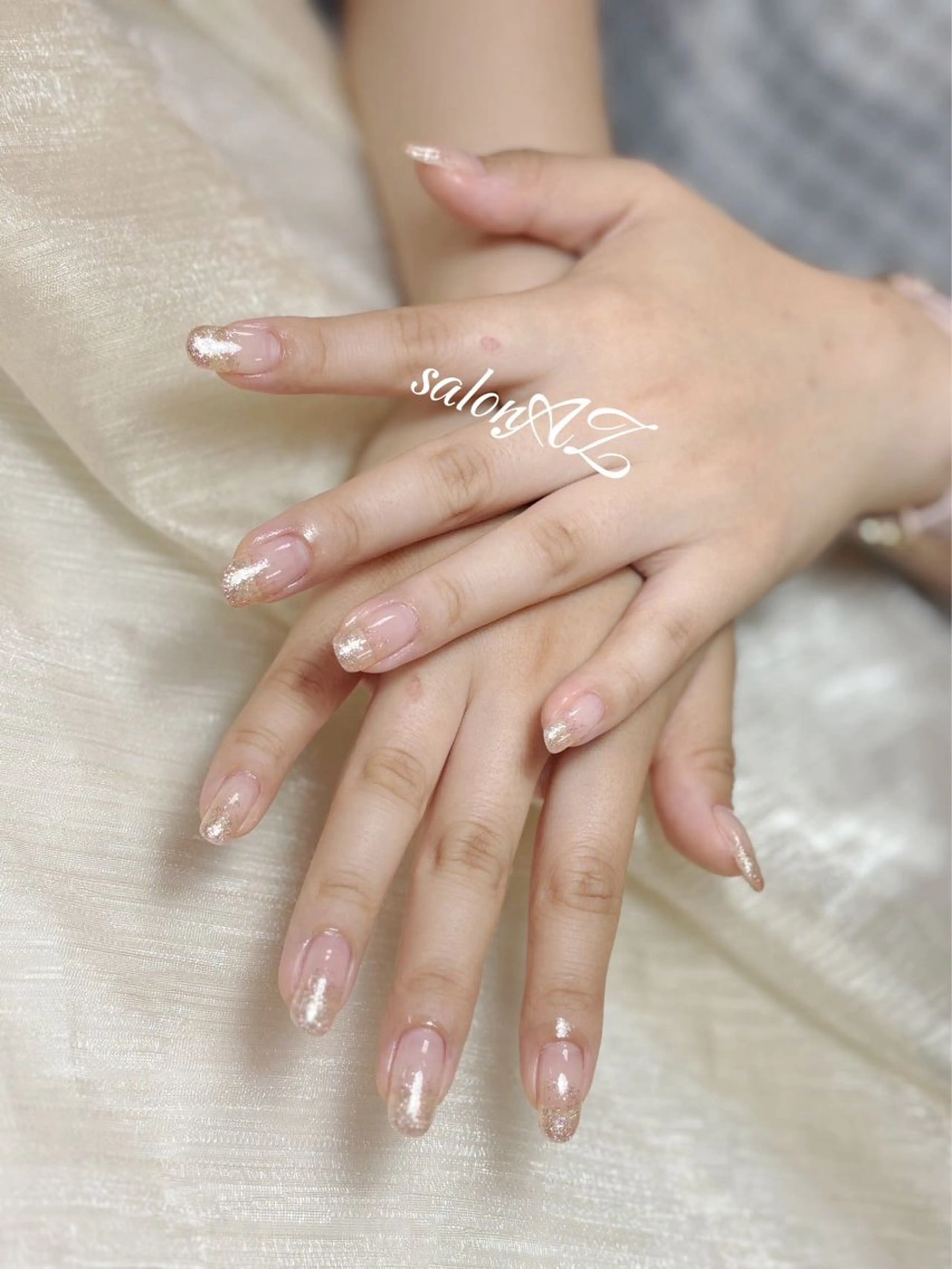 ネイル グラデーション ラメ(グリッター) ラメグラデーション salon AZのネイルデザイン