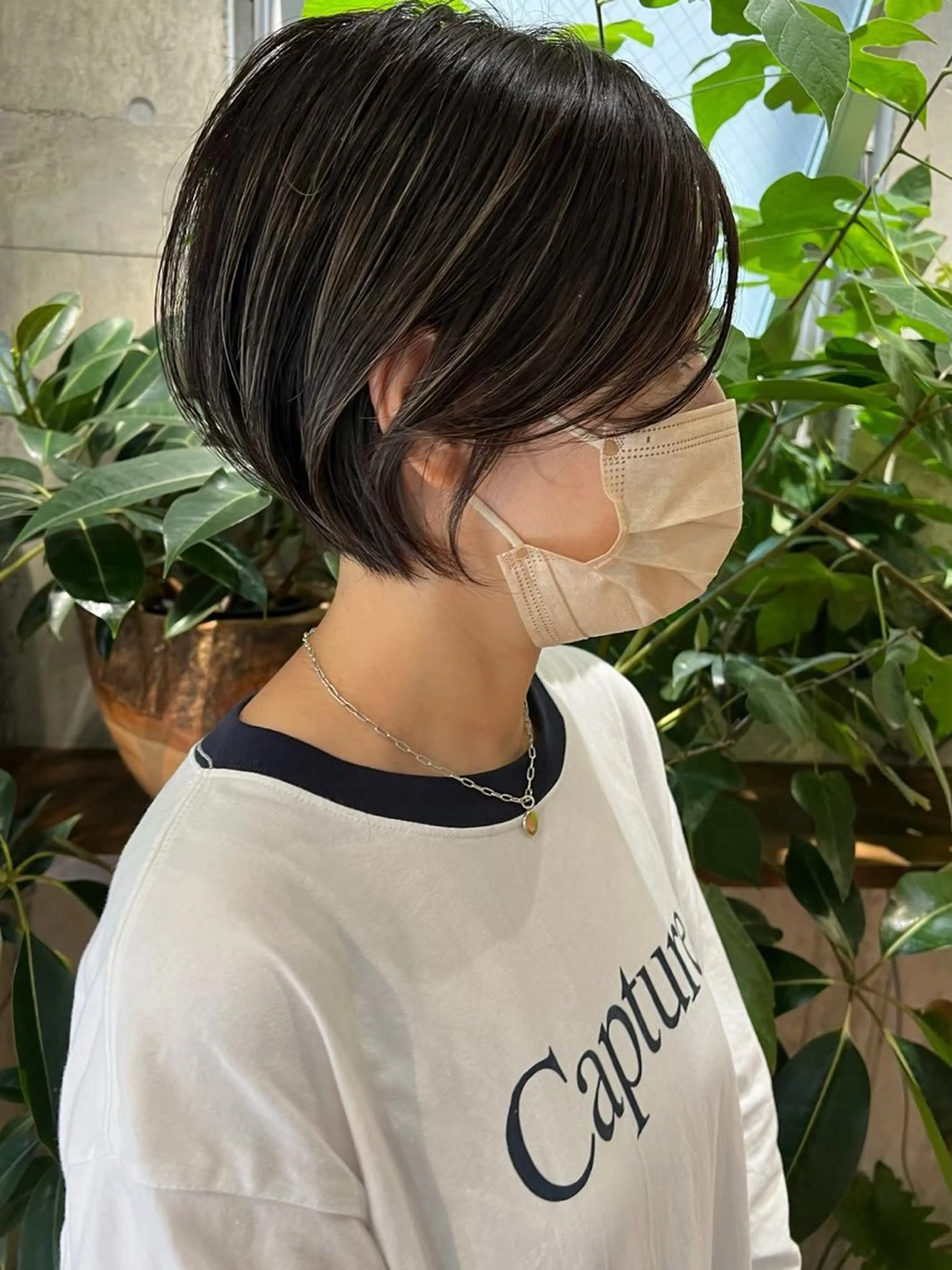 ショート カラー ヘアカラー トリートメント ハイライトNo.1☆ ゆうのヘアスタイル