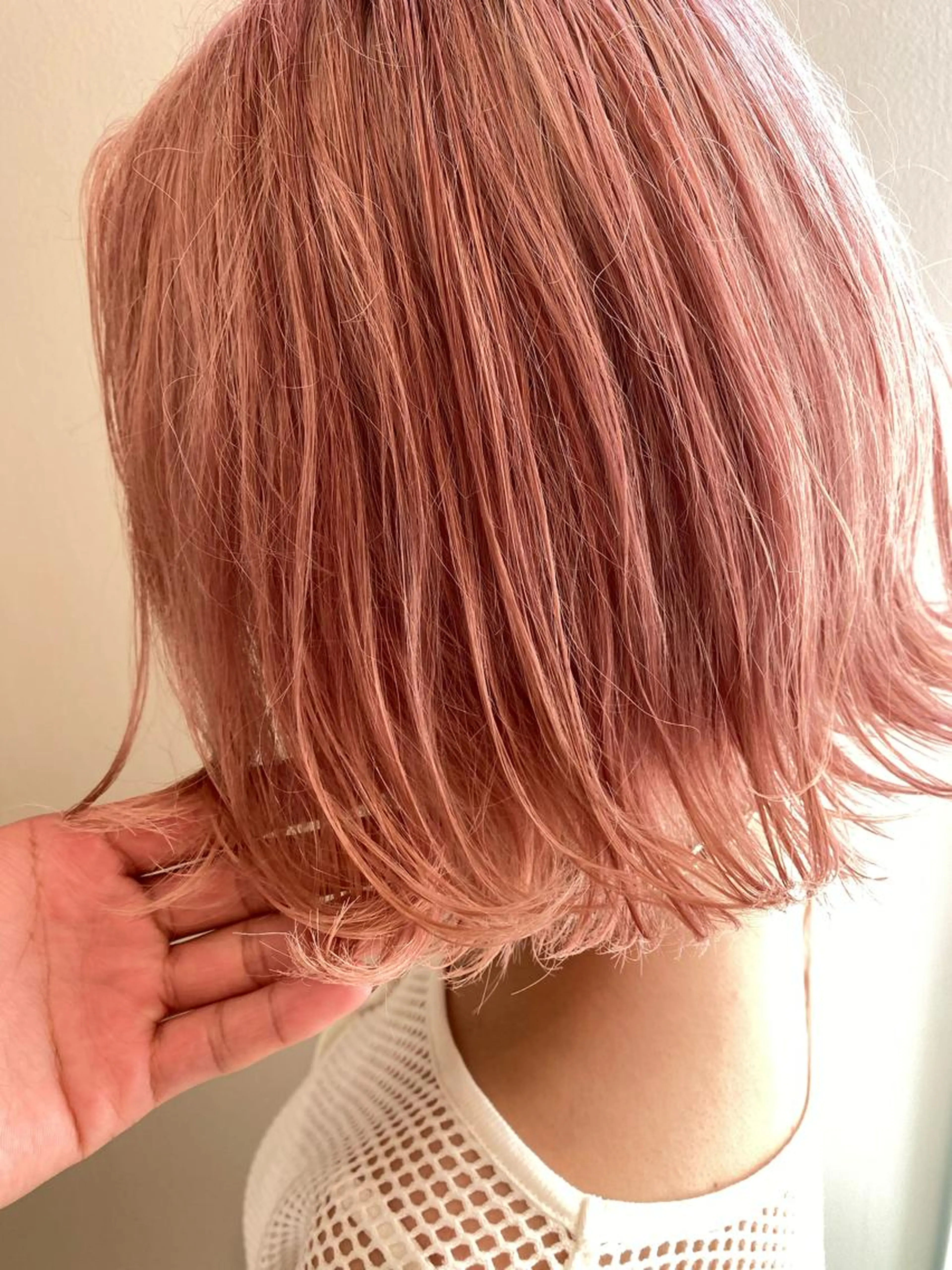 💓超絶大人気💓"最強ピンクカラー"今月限定クーポン😍ケアブリーチでダメージなしツヤカラー🦄🌈トリートメント付きの写真