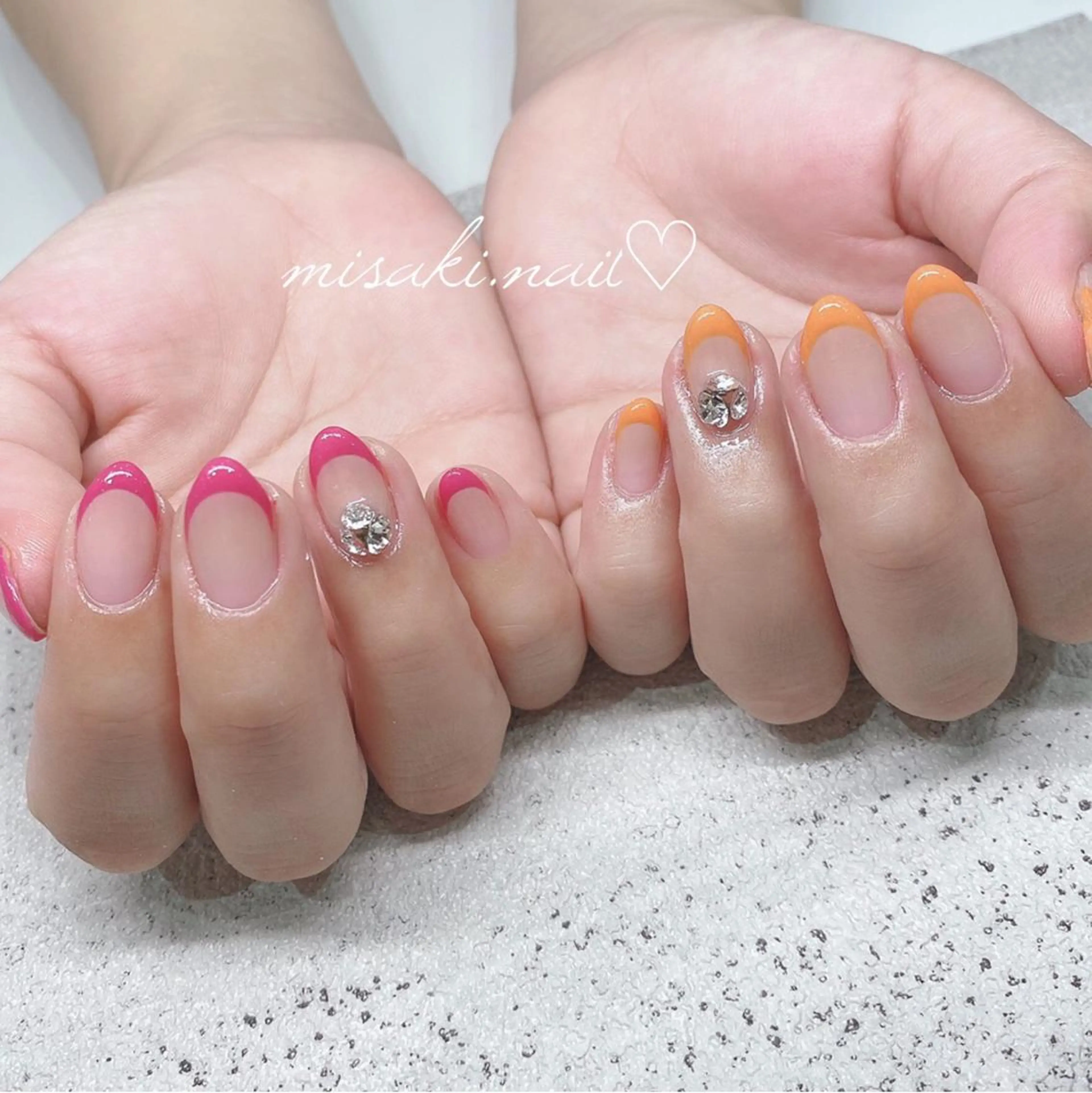 ネイル 韓国ネイル ワンホンネイル ハンドネイル nailsalon miinailsのネイルデザイン