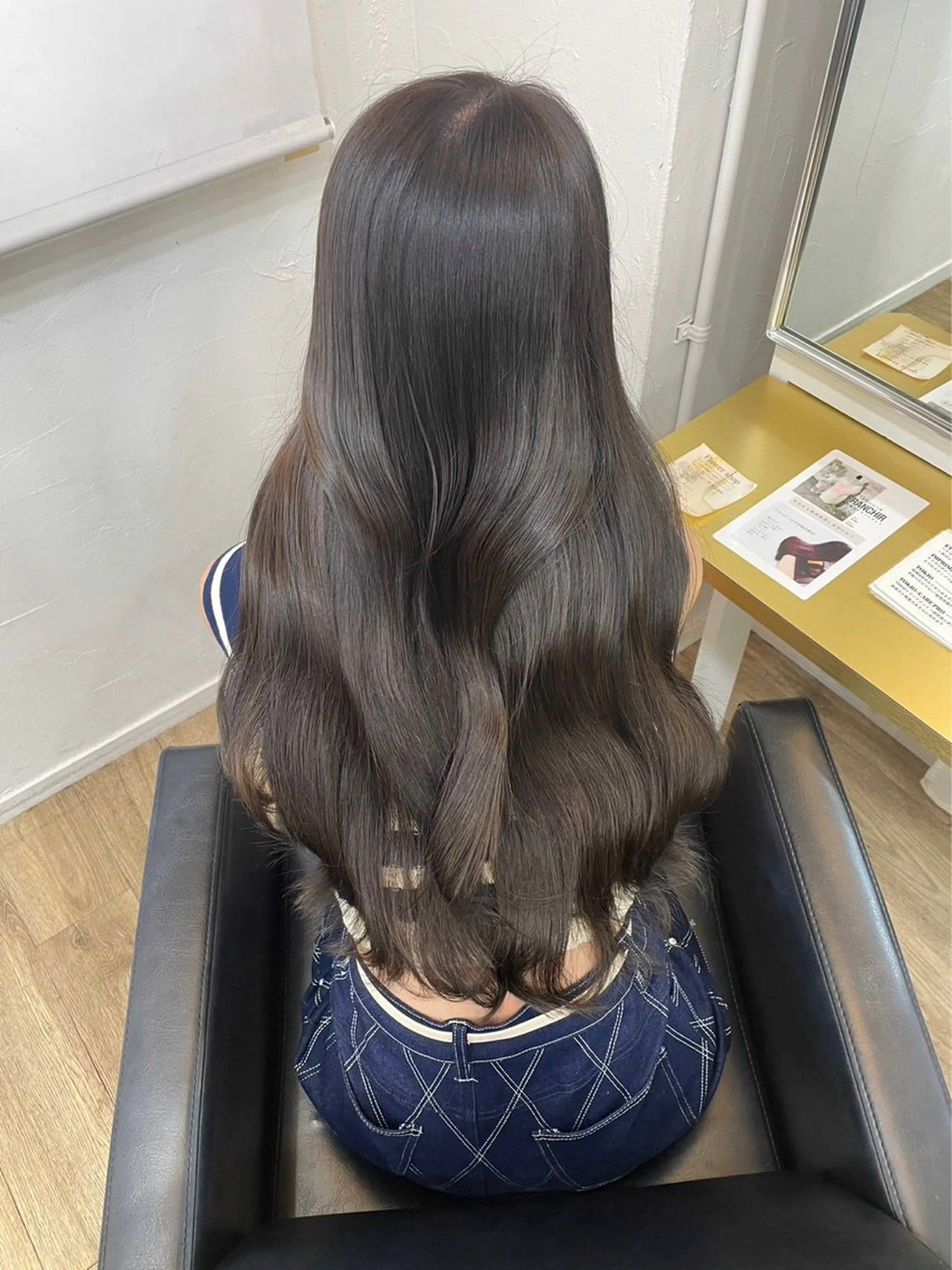 ロング カット ヘアカラー 明田大樹/ 心斎橋/韓国風のヘアスタイル