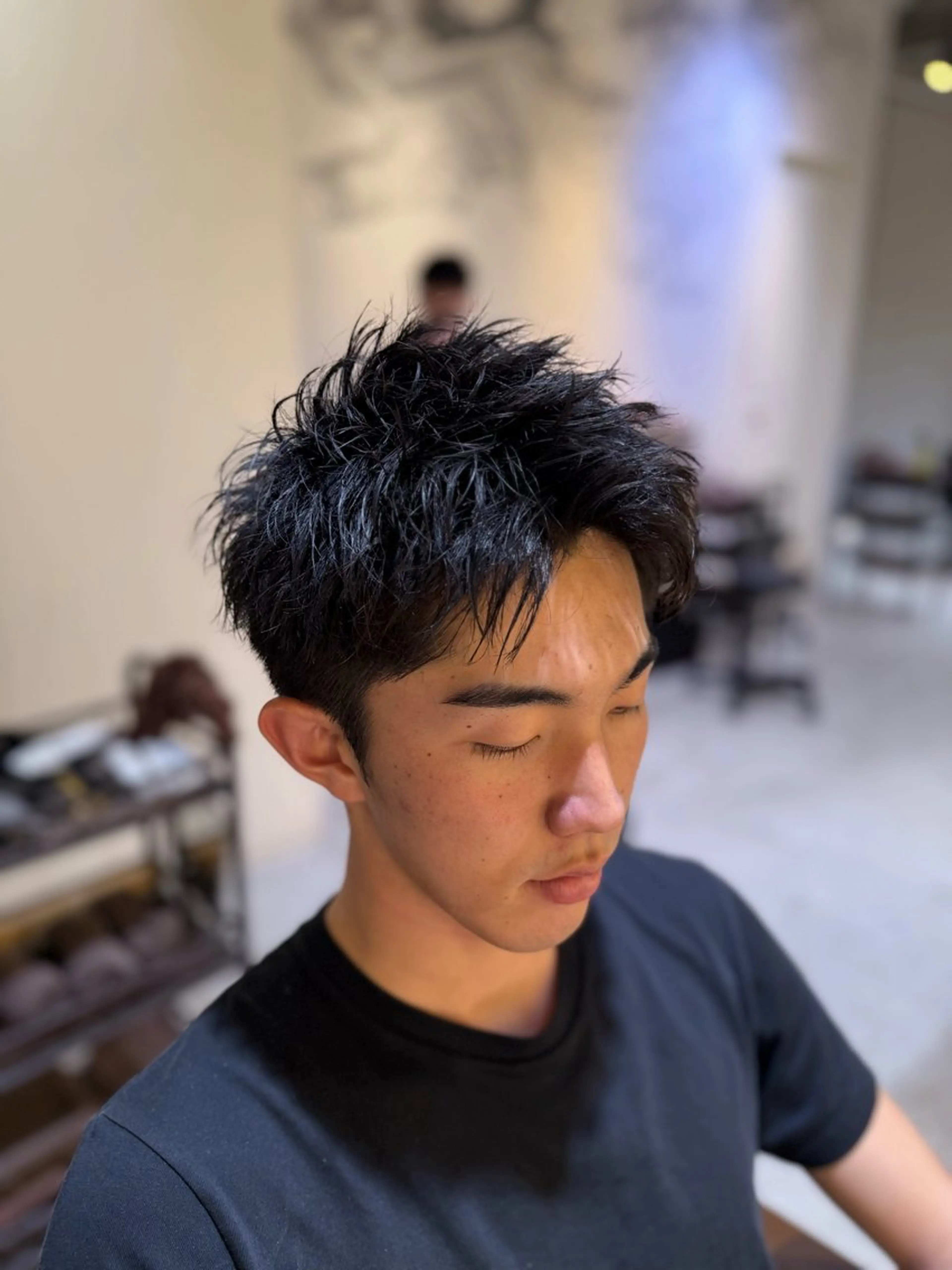 ショート メンズ スパイキーショート ショートヘア 谷 勇汰のヘアスタイル