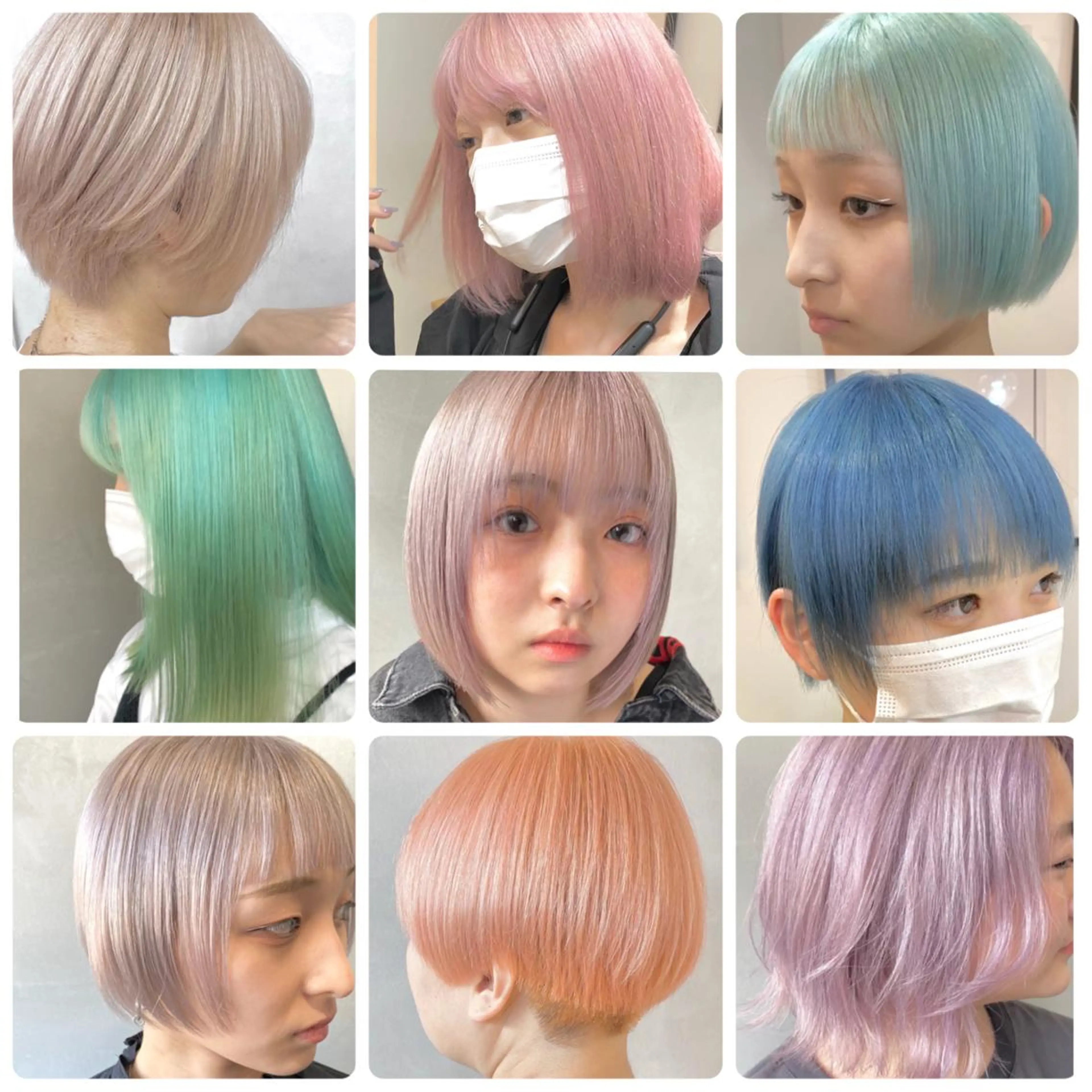 ミディアム カラー 艶ハイトーンブリーチ 🌈小林侑雅のヘアスタイル