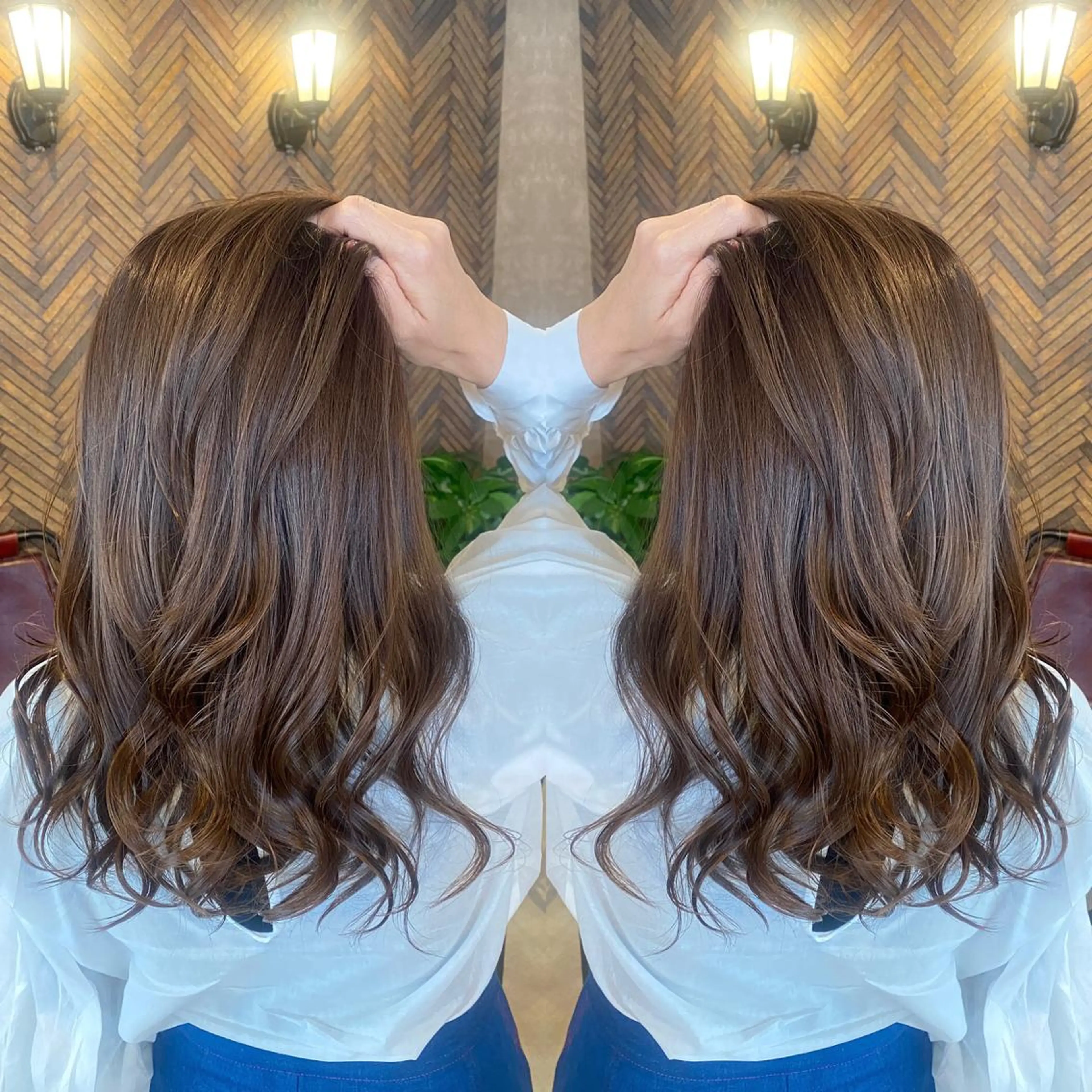 ロング カラー tocca 💜石田愛結💜のヘアスタイル