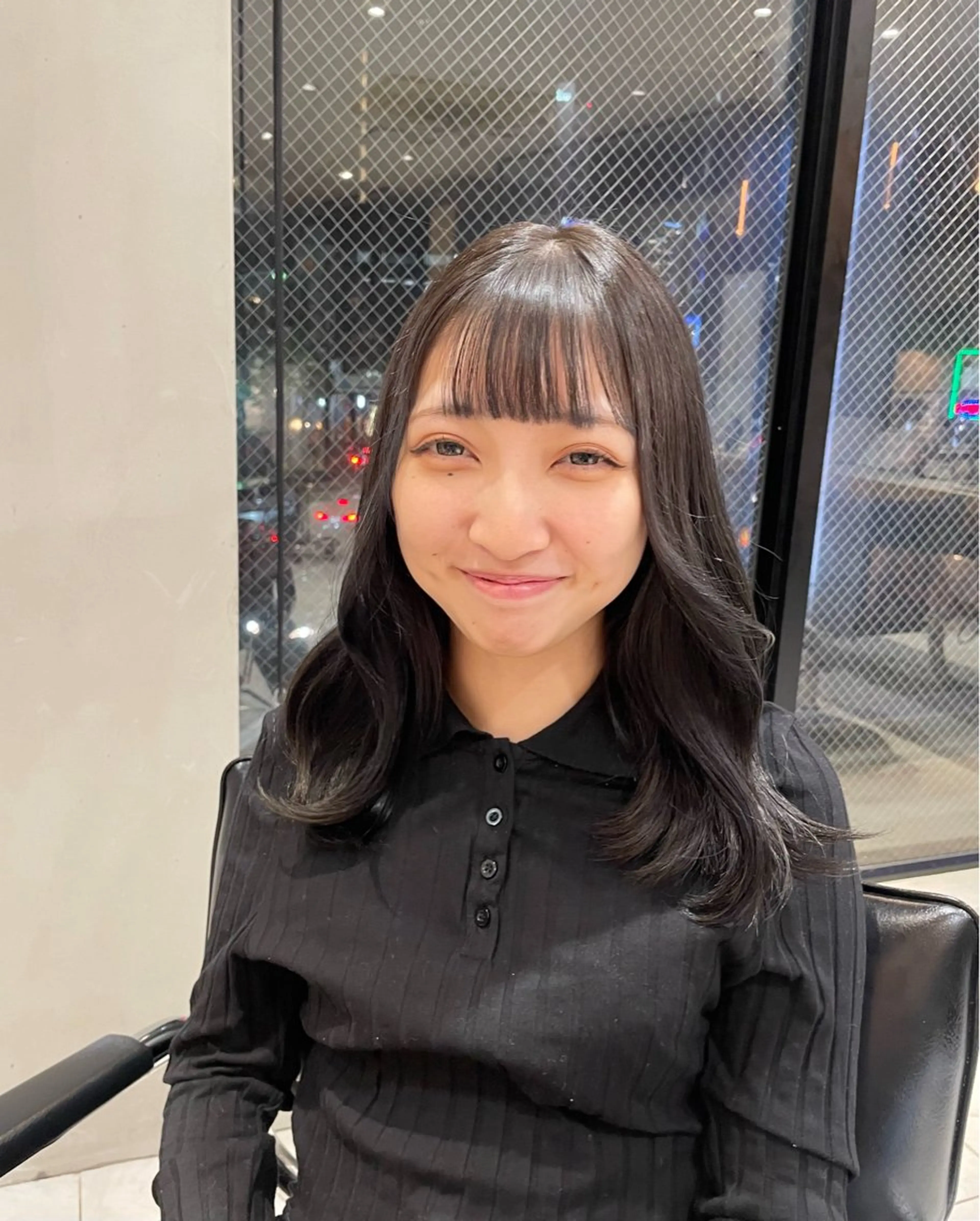 ミディアム カラー ヘアアレンジ ヘアカラー トリートメント ヘッドスパ ヘアセット 艶髪/レイヤーカット 🐣misakiのヘアスタイル