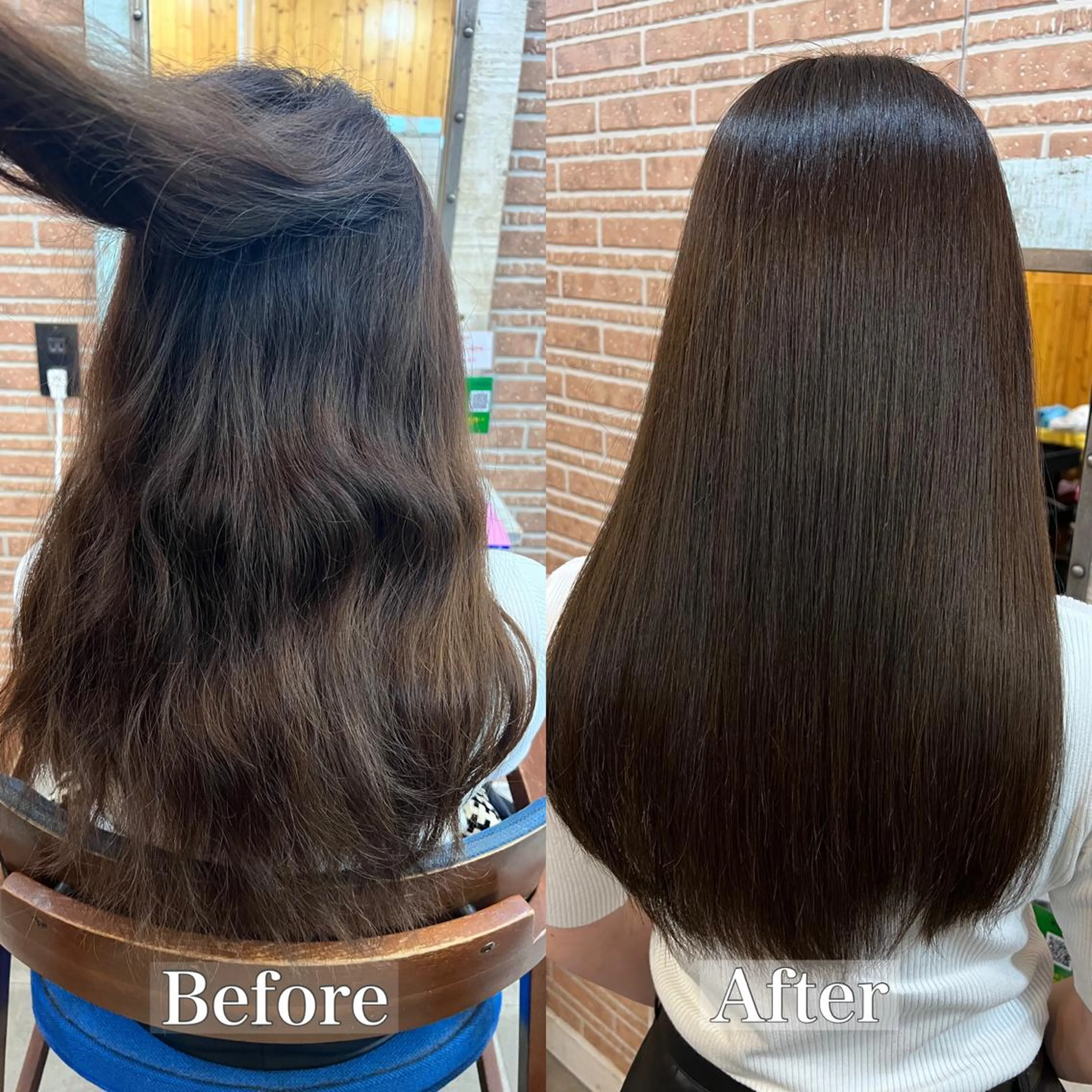 ロング 髪質改善 韓国風ヘア ロング 縮毛矯正 トリートメント ヘアカラー 縮毛矯正 トリートメント 髪質改善と艶カラー 💎坂田 裕紀のヘアスタイル