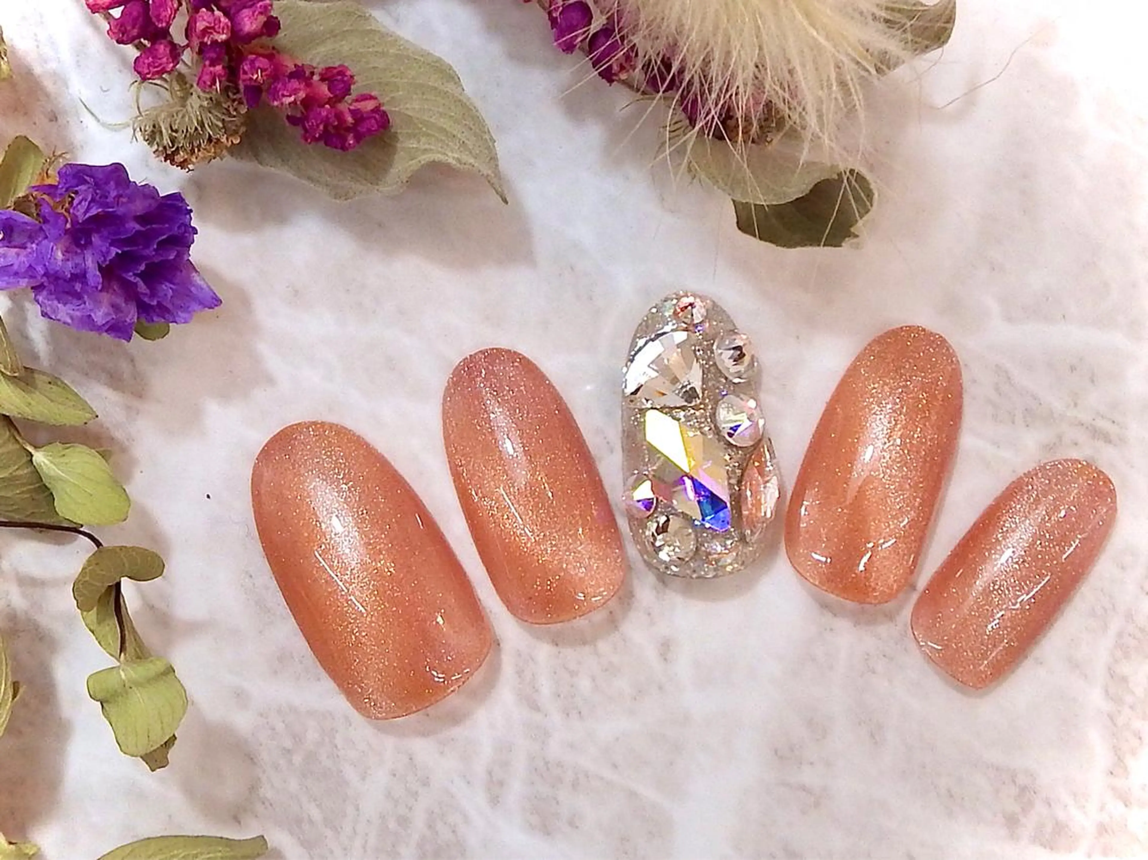 ネイル アートネイル マグネットネイル ボガスティーズネイル 川崎店のネイルデザイン