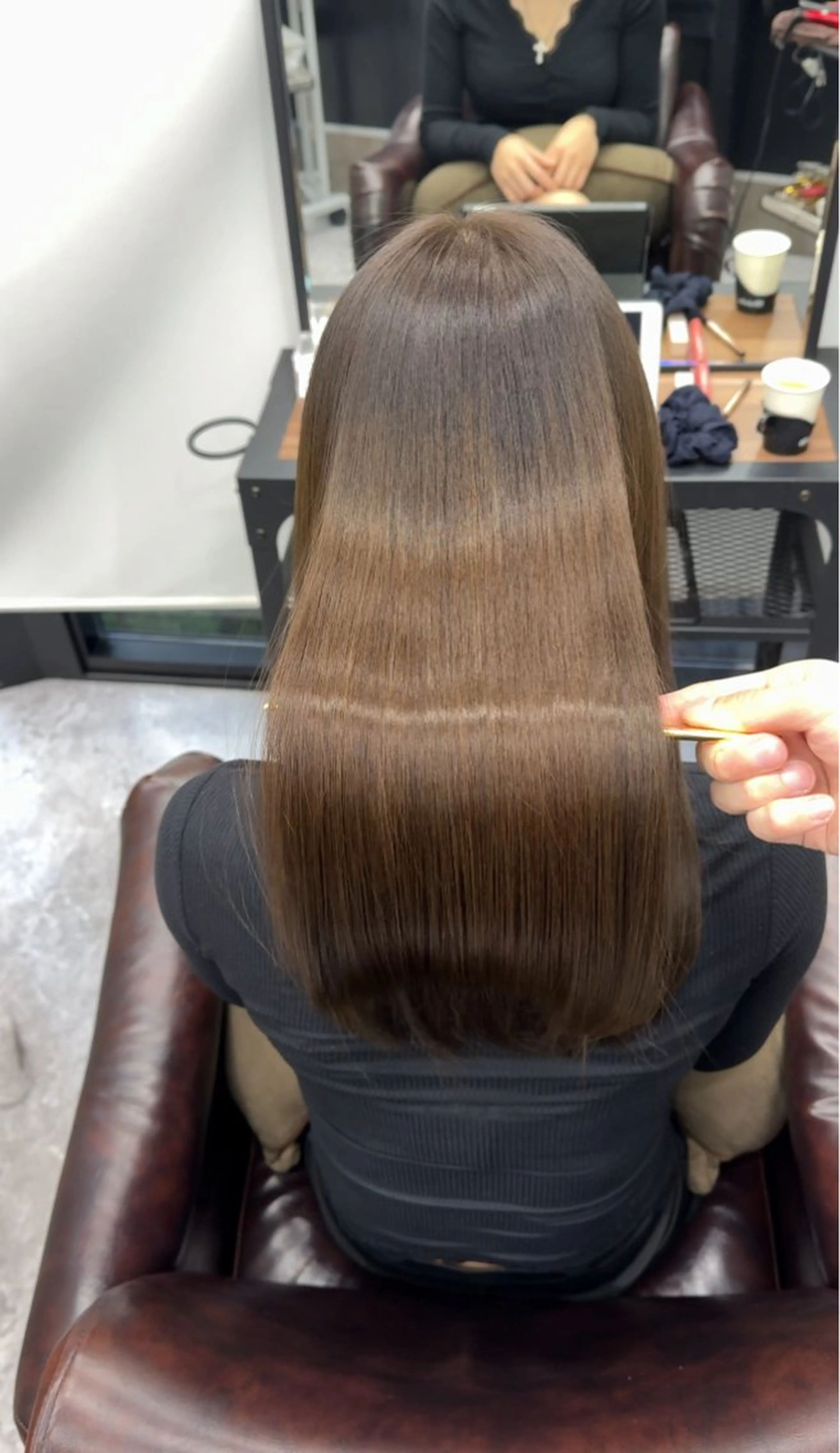 セミロング トリートメント 髪質改善/韓国風 恵比寿/Renのヘアスタイル