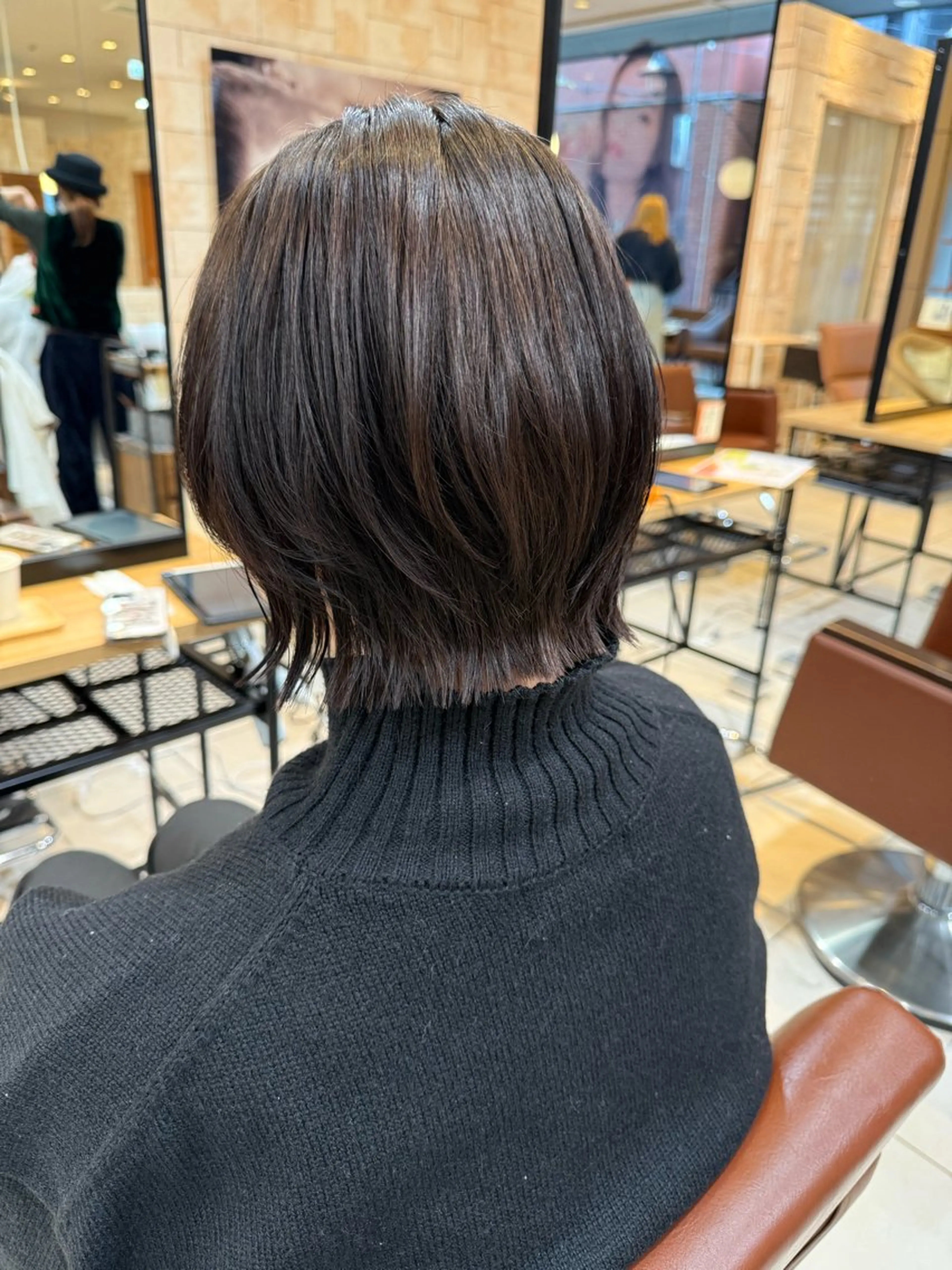 ミディアム ボブ くびれヘア レイヤーカット 川崎　レイヤーカット /江口真正のヘアスタイル