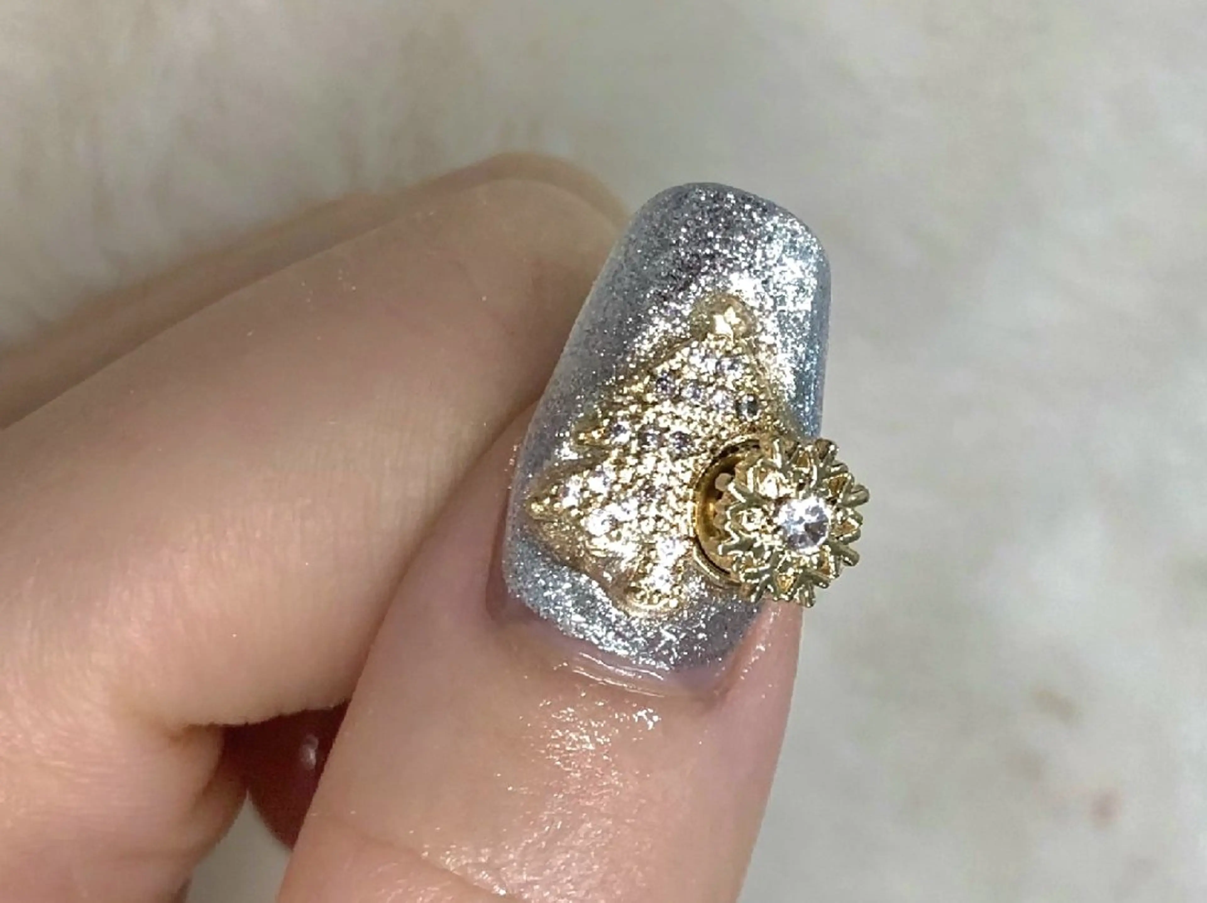 ネイル 冬ネイル クリスマス 心斎橋Salon Epokkuのネイルデザイン