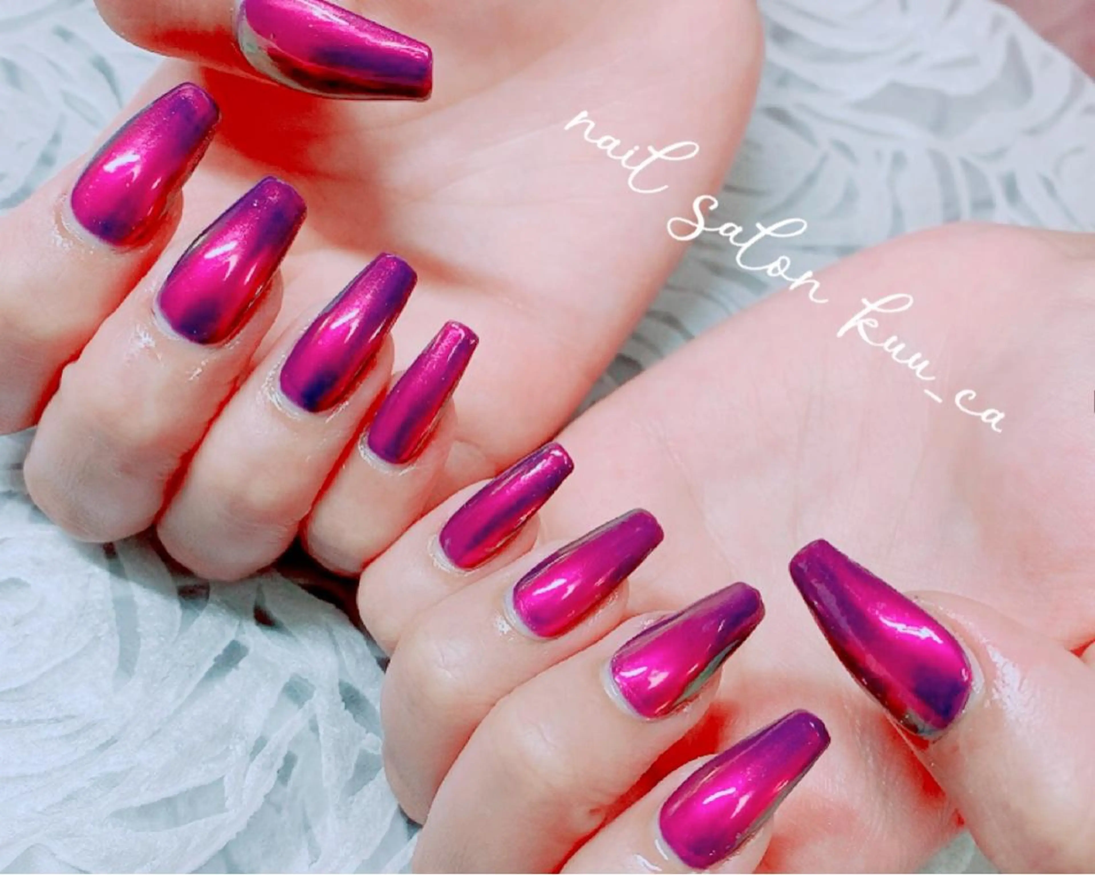 ネイル ミラーネイル nail salon kuu_caのネイルデザイン