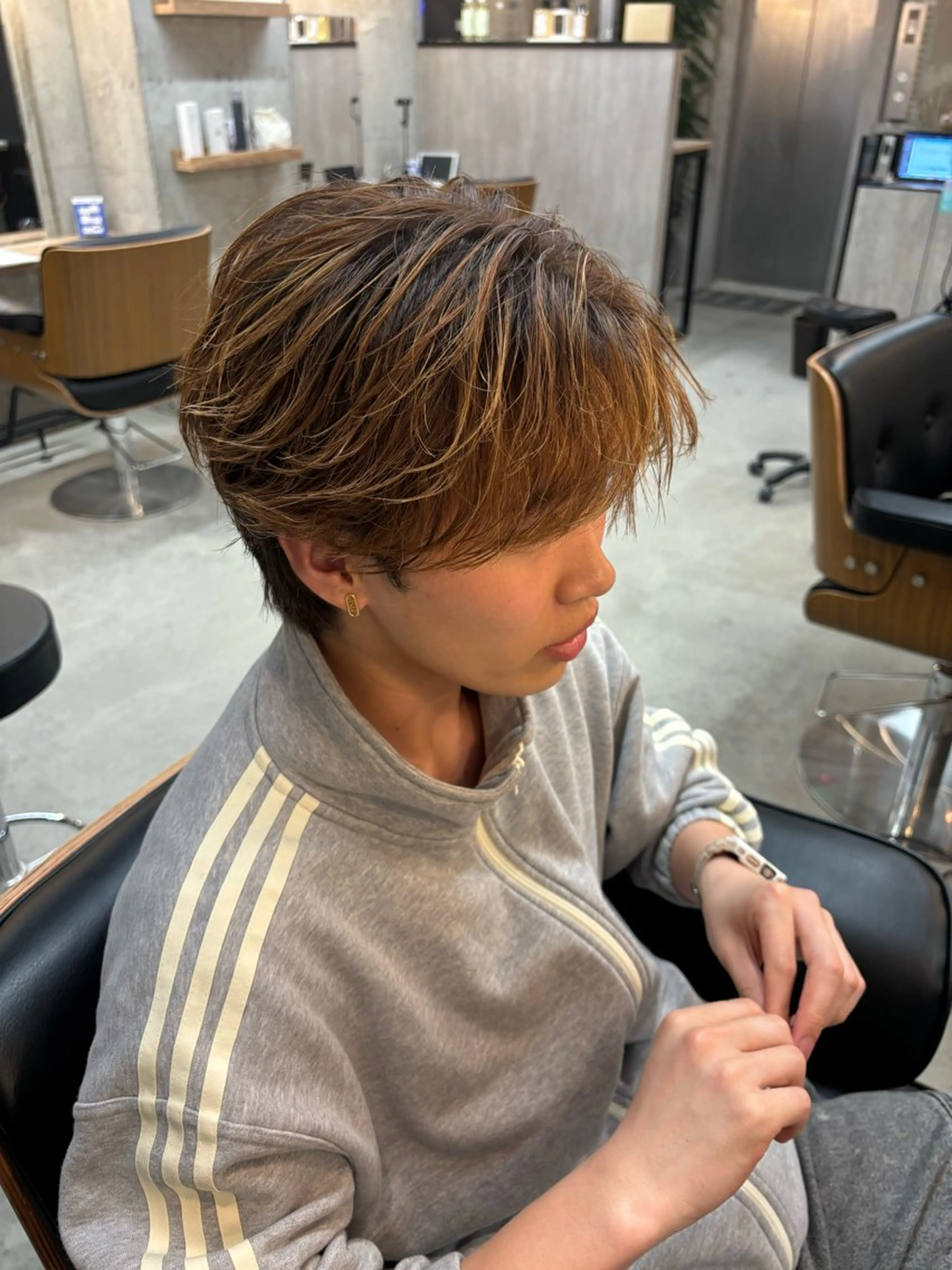 カット+ニュアンスパーマの写真