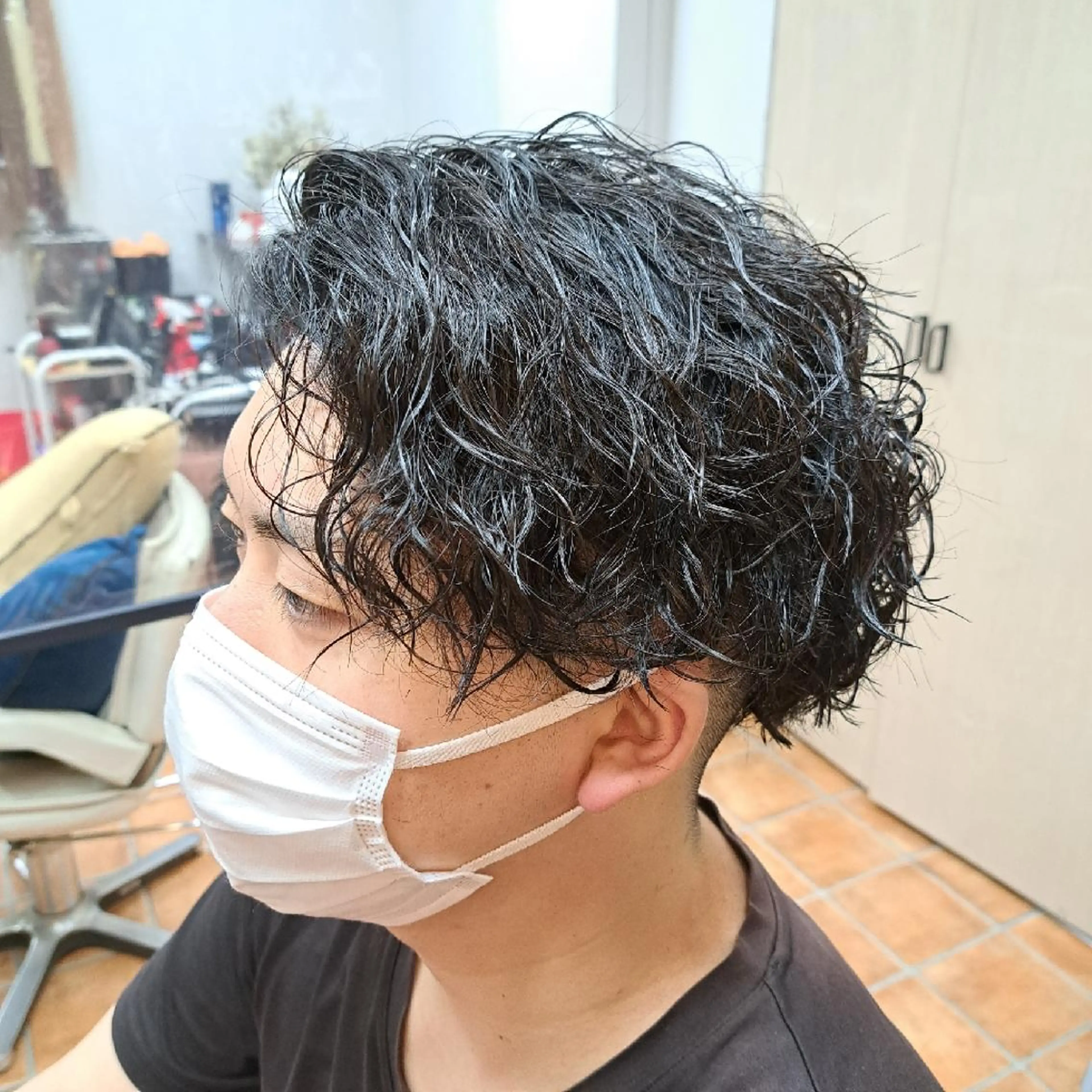 パーマ メンズ 💜𝑳𝑼𝑵𝑨 🌻母良田愛美🌻のヘアスタイル