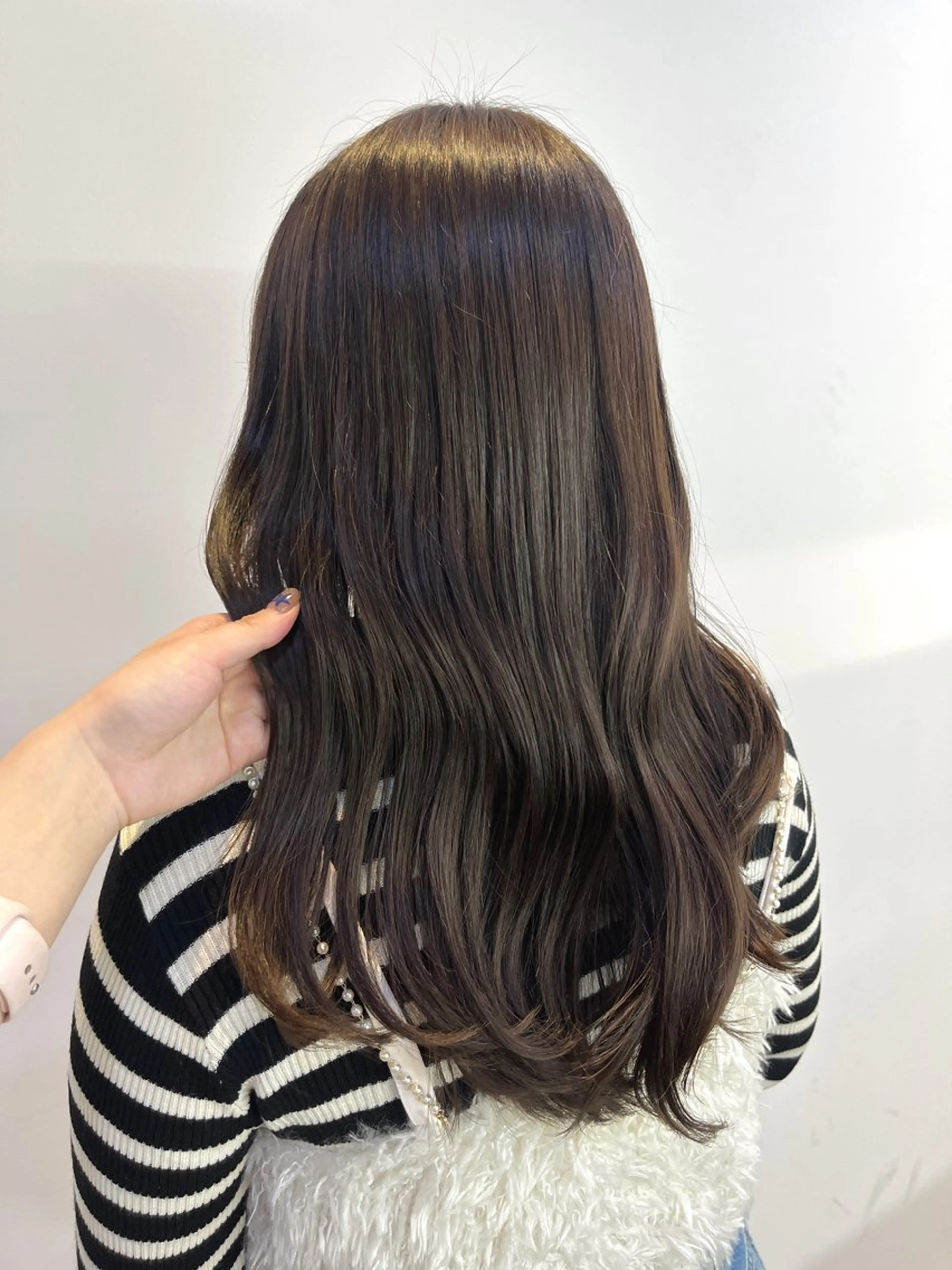 ロング カラー ブリーチ ブリーチなしカラー トリートメント いぶ /札幌美容師のヘアスタイル