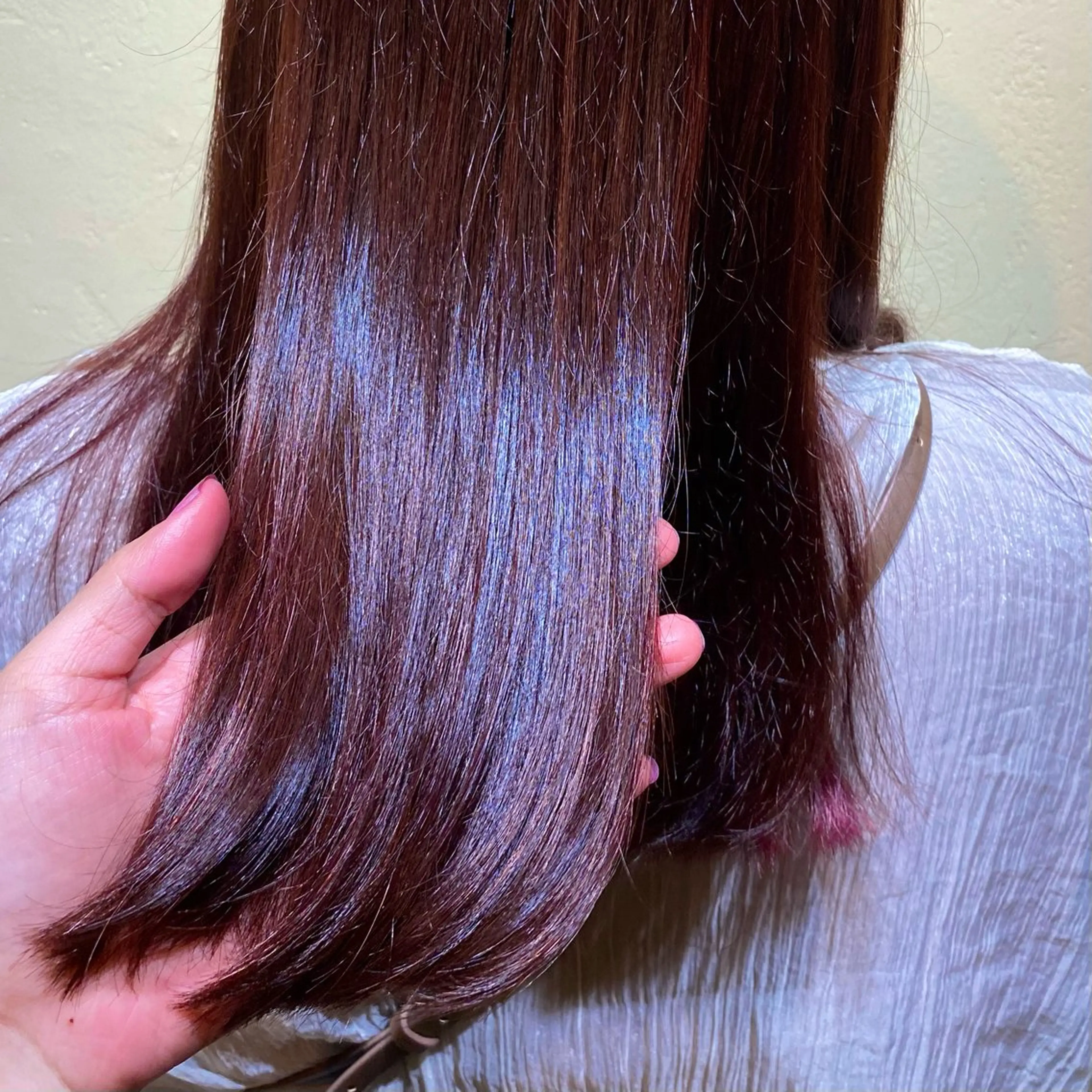 カラー ブリーチ ブラウンカラー ブリーチなしカラー ピンクカラー saya （サヤ）のヘアスタイル