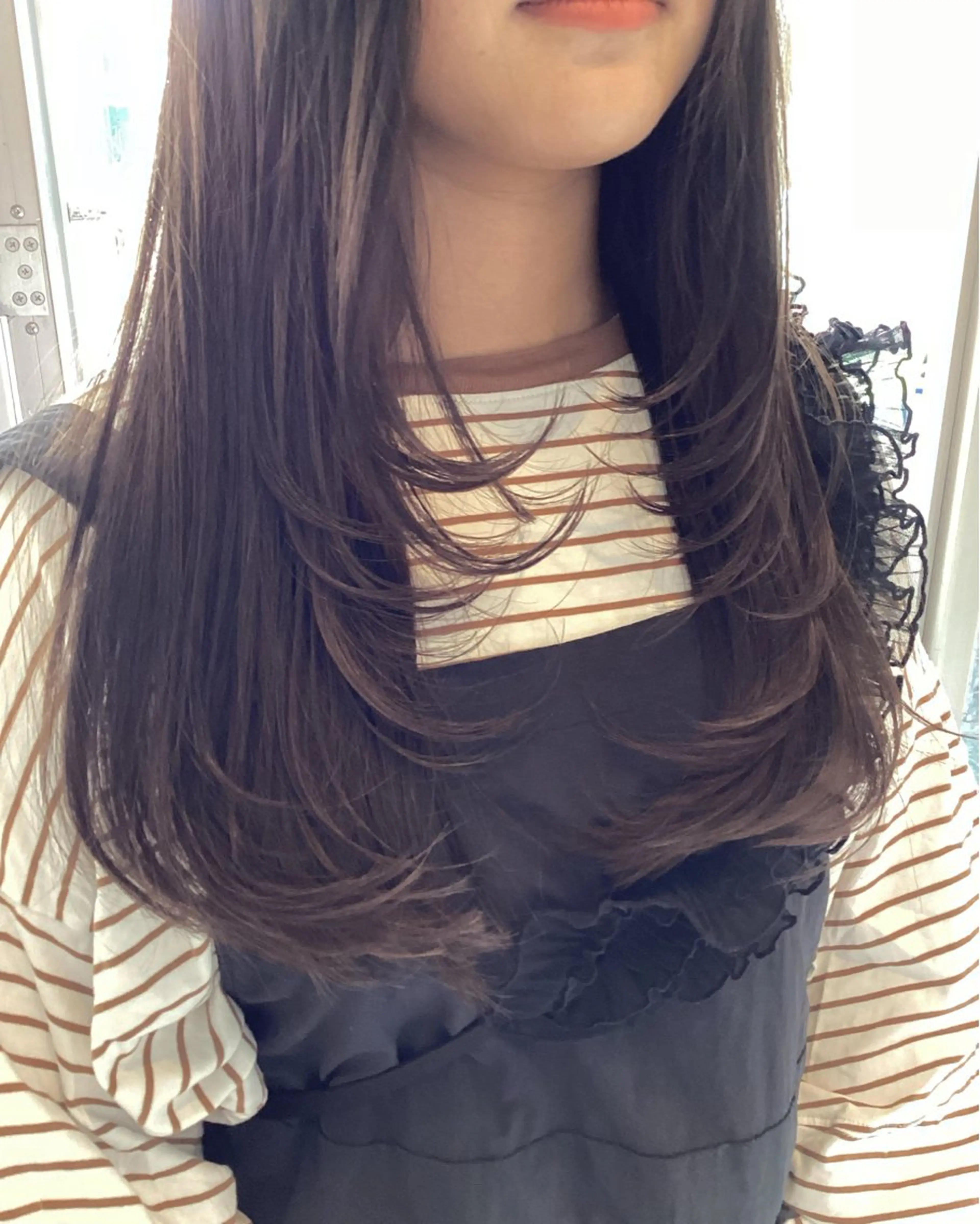 ロング カラー ベージュカラー ブラウンカラー モカブラウン ホワイトベージュ レイヤーカット Bish Yanaのヘアスタイル