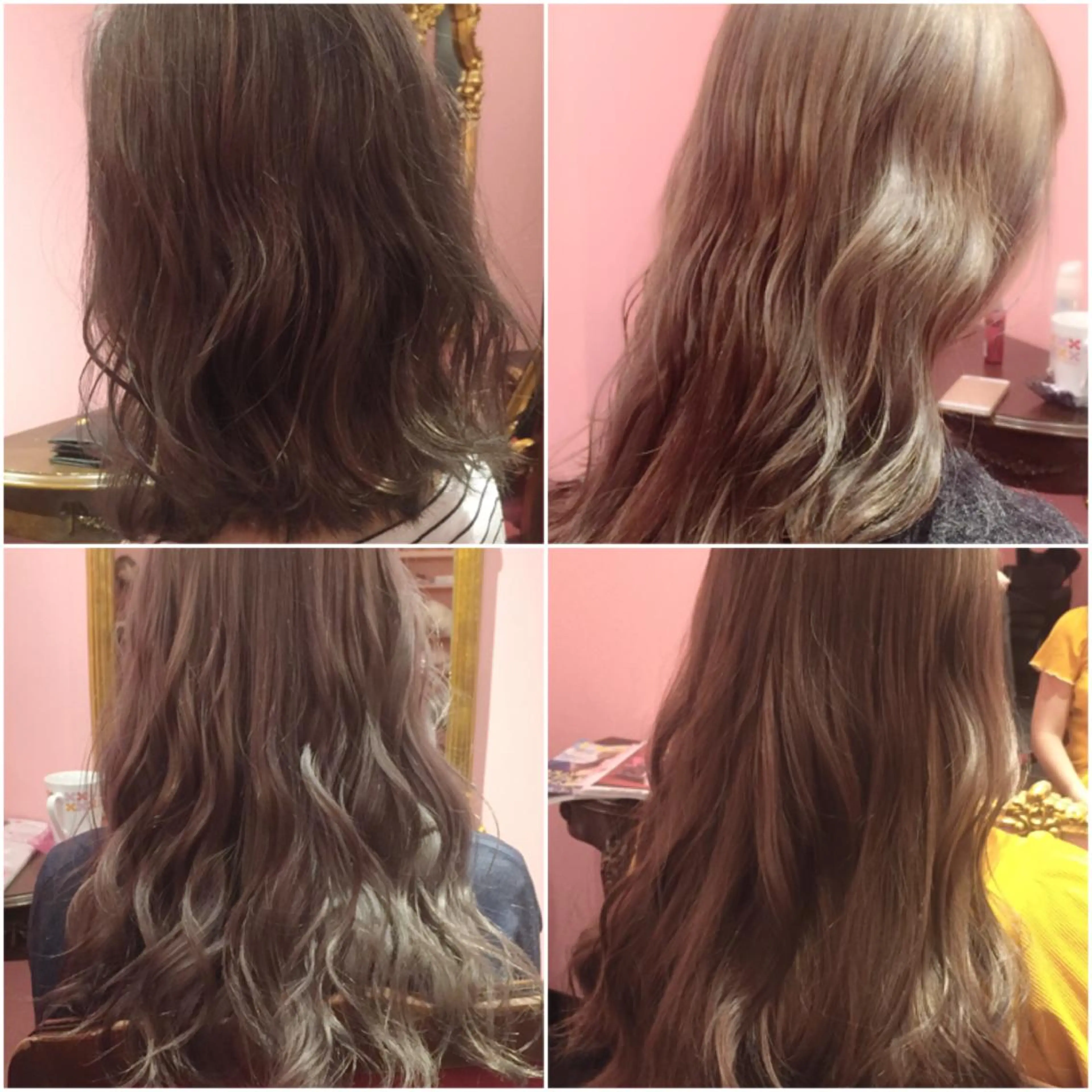 セミロング カラー グレージュ 櫻井 愛弓のヘアスタイル