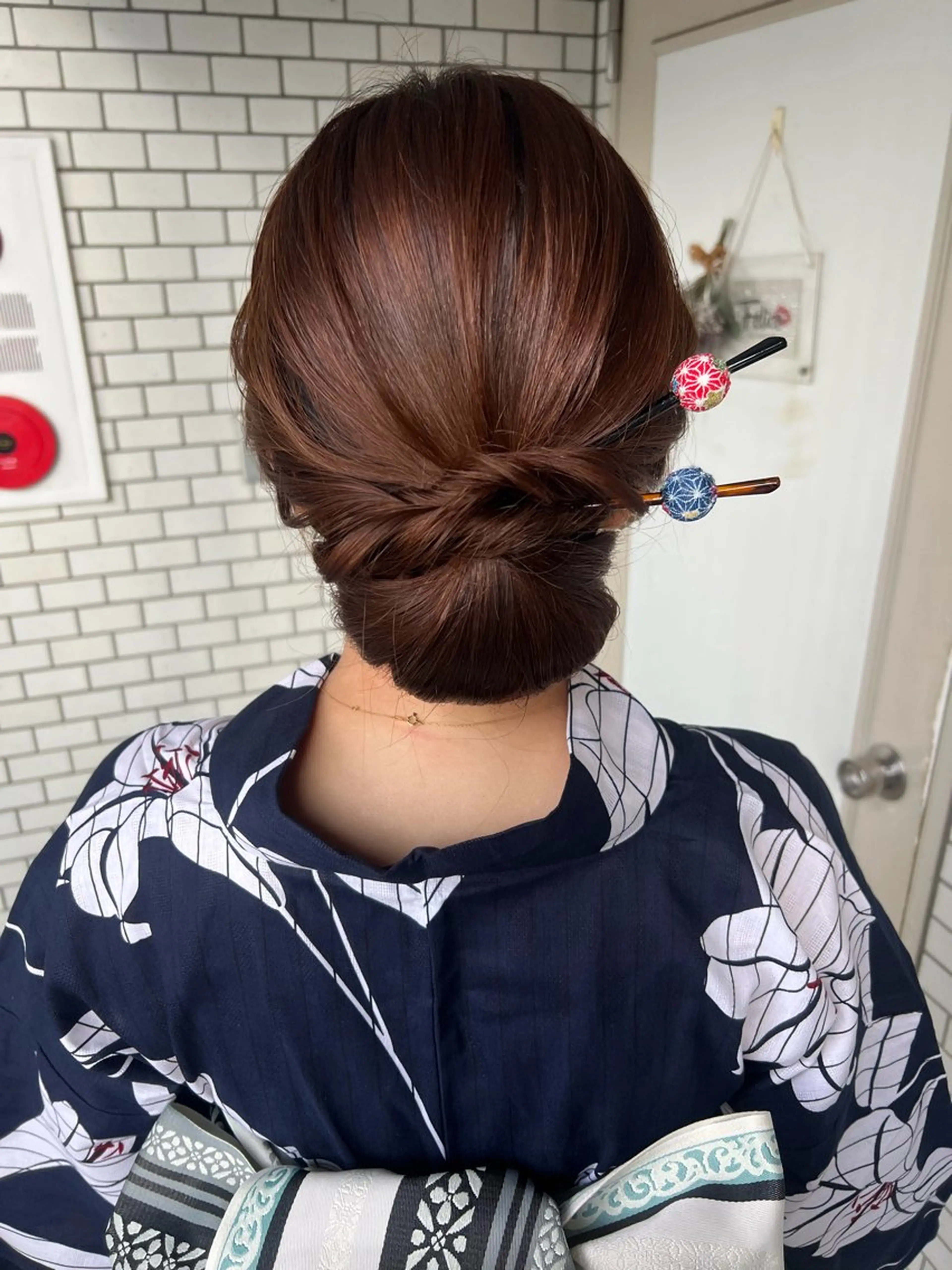 ヘアアレンジ 浴衣 大人可愛いヘアメイク 💋🧚‍♀️しずかのヘアスタイル