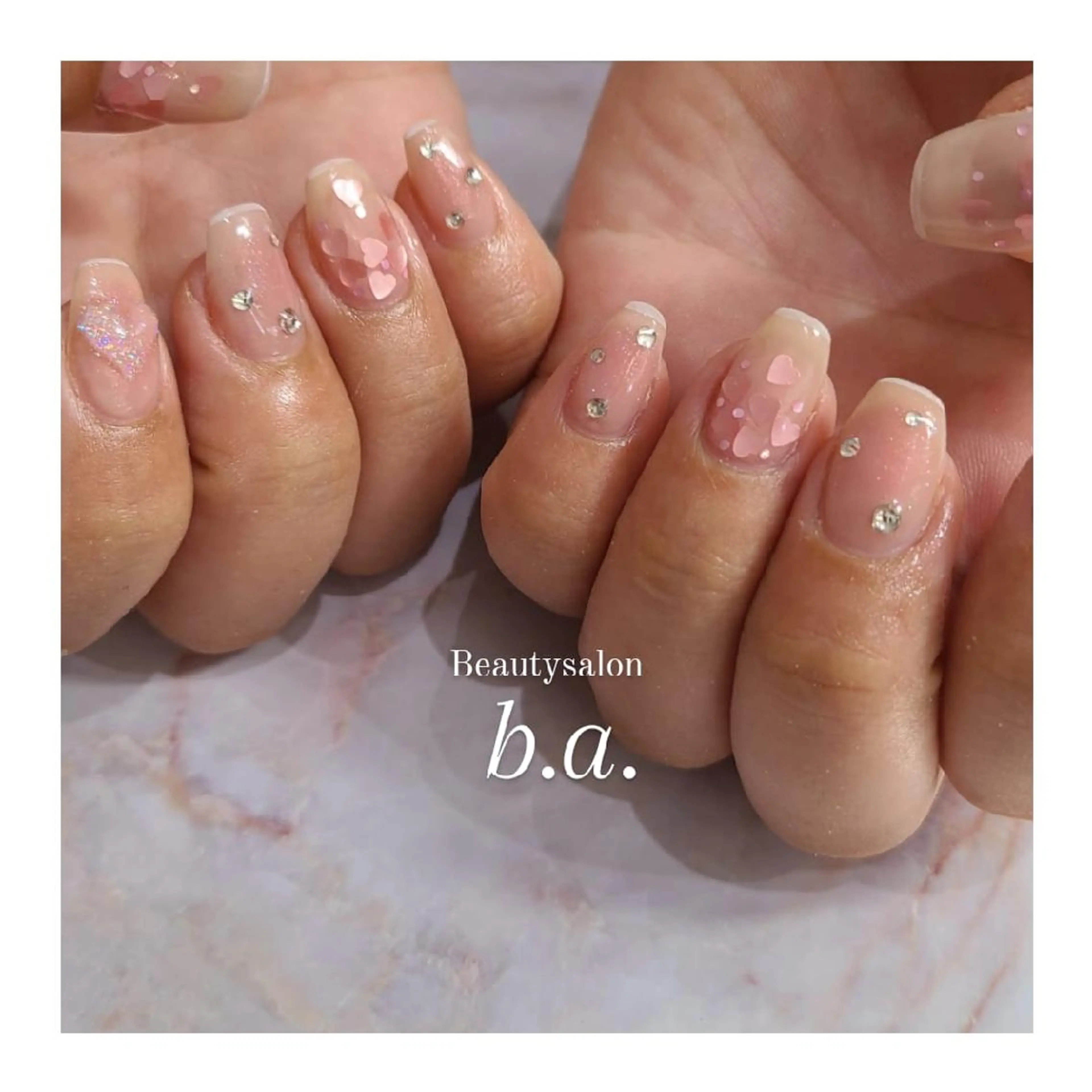 セミロング ネイル ハンドネイル nailsalon b.a.のネイルデザイン