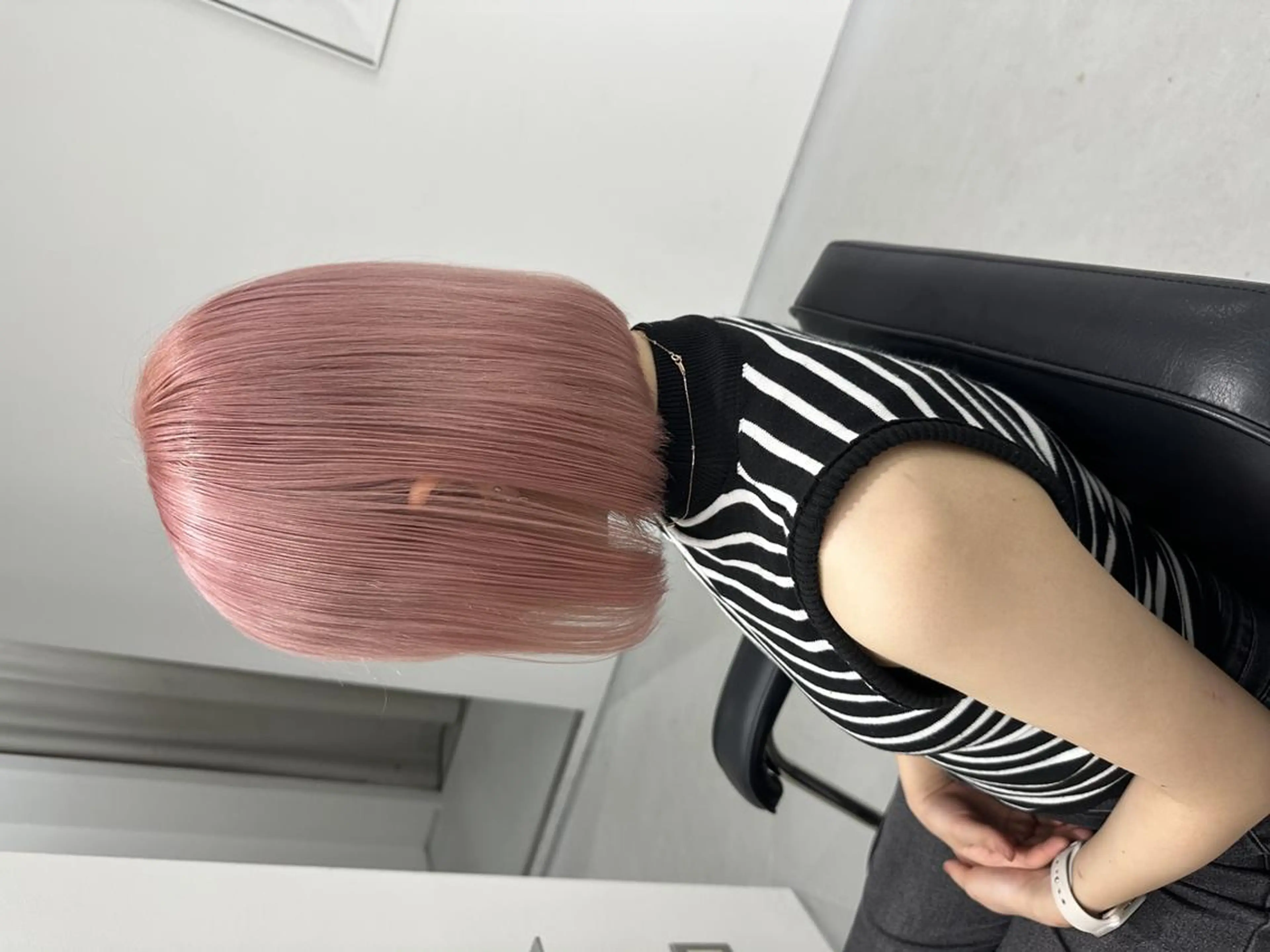 ミディアム ピンクベージュ/新潟 万代/高橋桃葉🍑のヘアスタイル