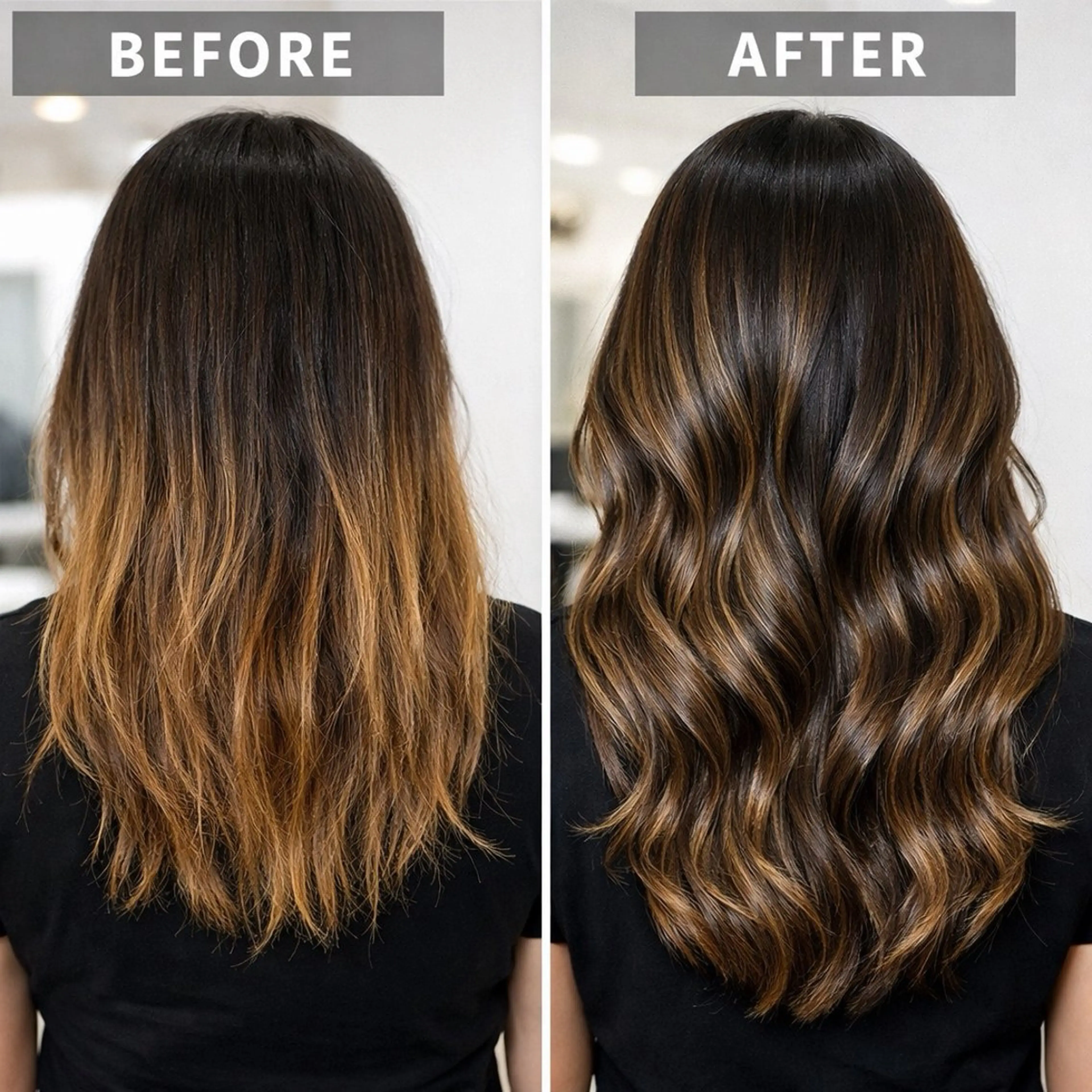 ロング カラー バレイヤージュ デザインカラー ハイライトカラー ハイライト レイヤーカット 白髪ぼかしのプロ ✨たいきのヘアスタイル