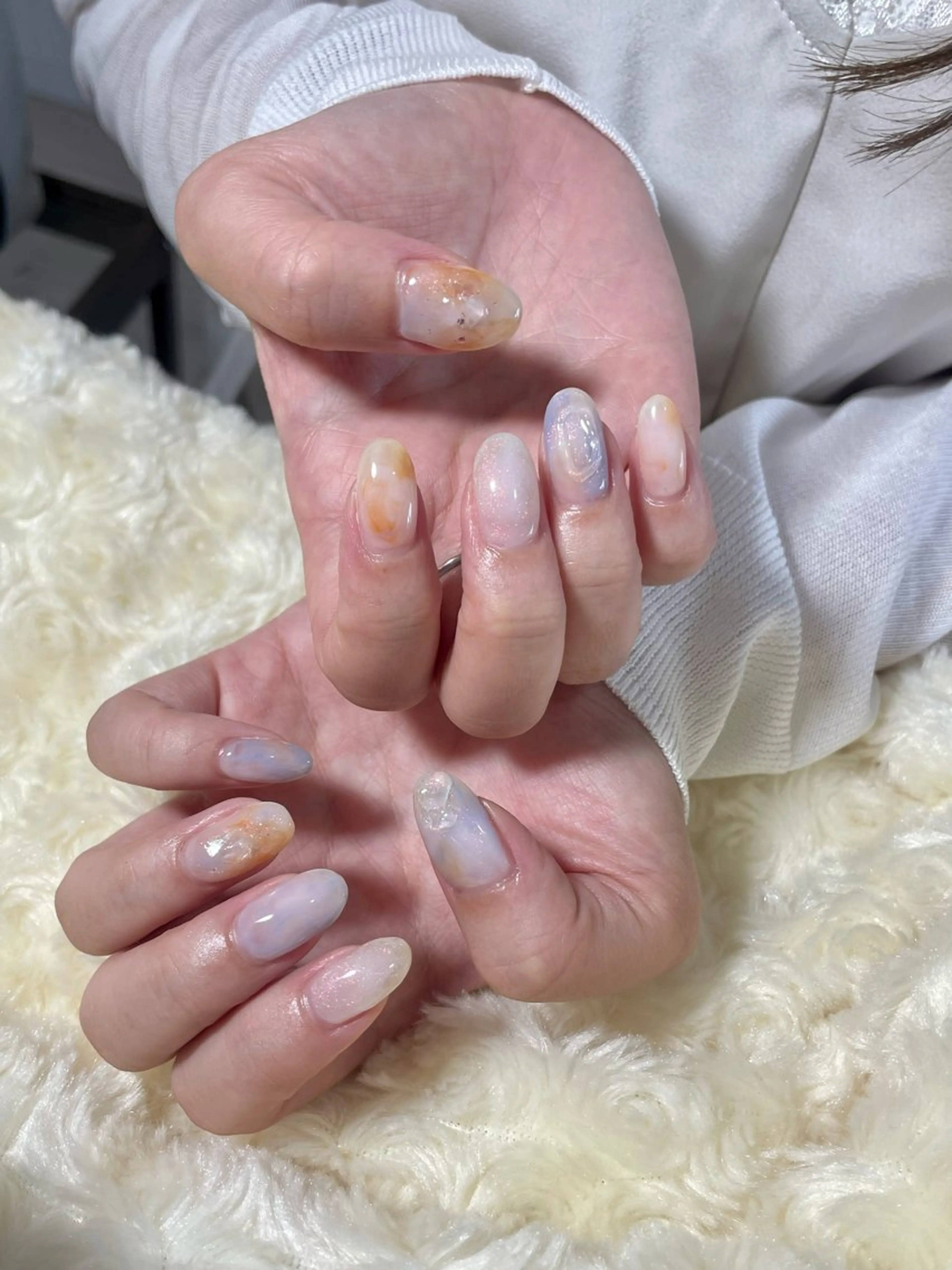 ネイル ニュアンスネイル aime Ayanoのネイルデザイン