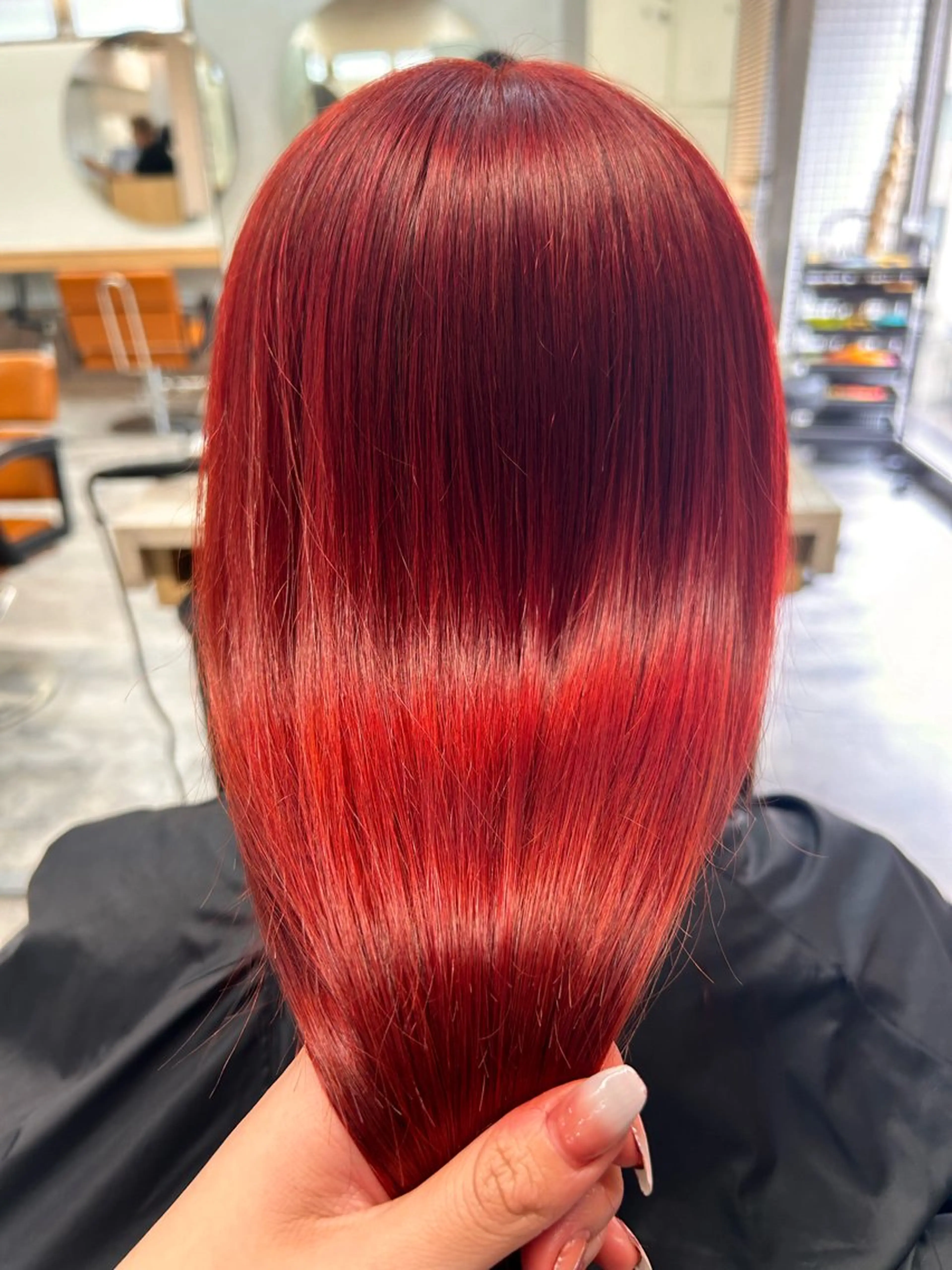 ロング カラー ブリーチ ブリーチなしカラー ヘアカラー トリートメント ひかり HAZELのヘアスタイル