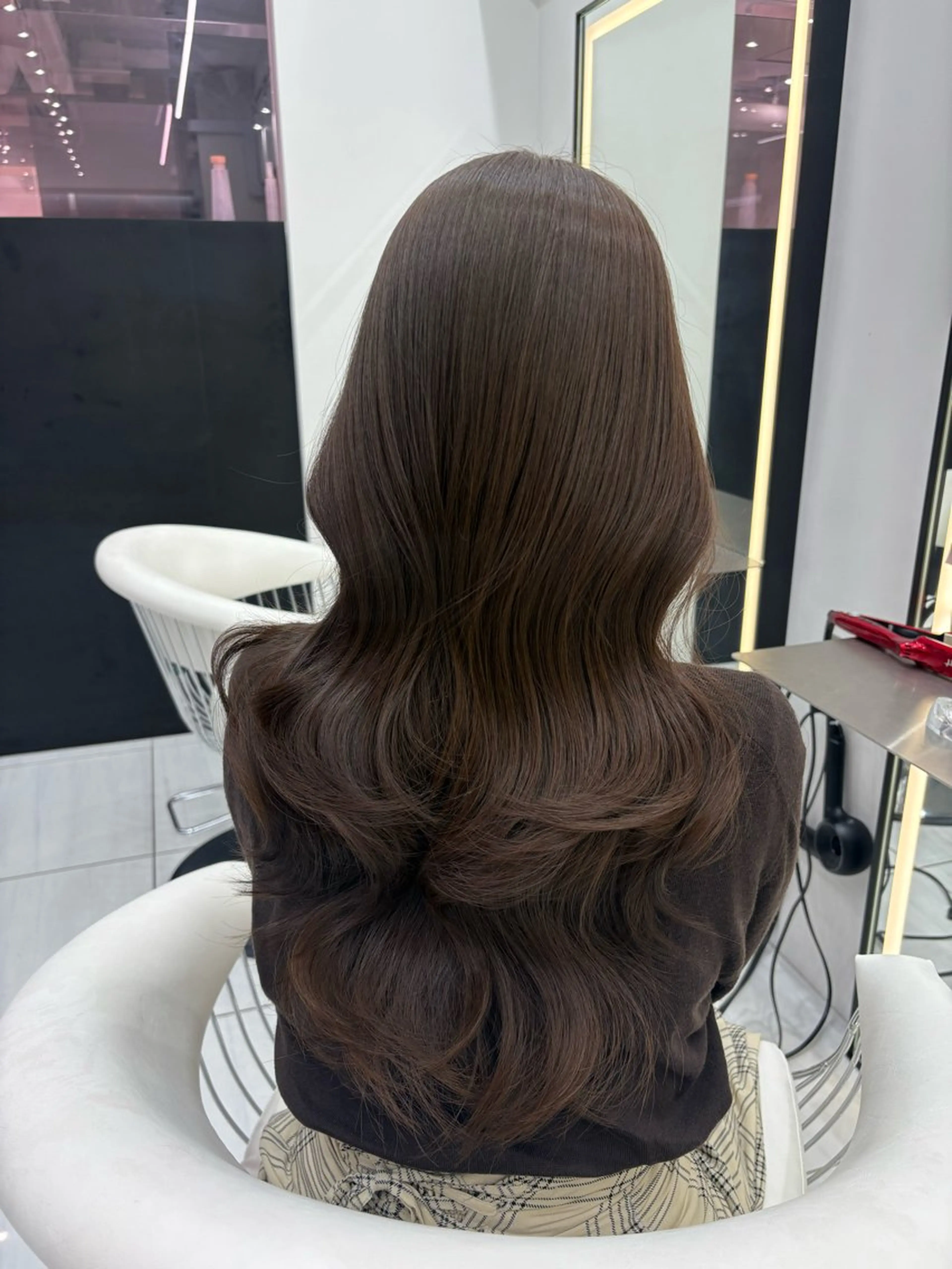 ロング カラー カット ヘアカラー トリートメント ヘッドスパ 新宿/韓国ヘア 中明度カラー/かやのヘアスタイル