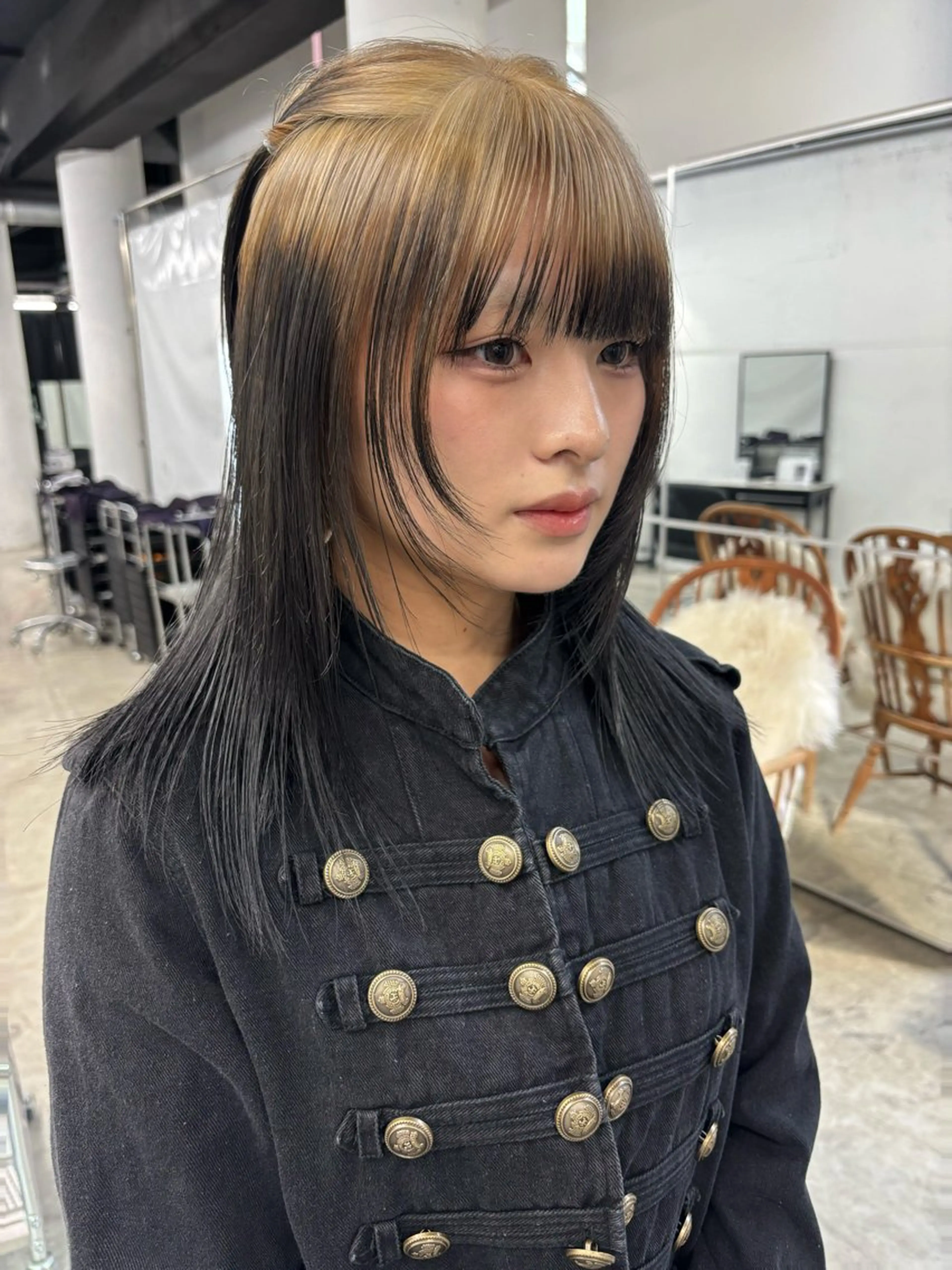 ミディアム カラー ヘアカラー トリートメント ⭐︎ハイトーン /レイヤー✩momoのヘアスタイル