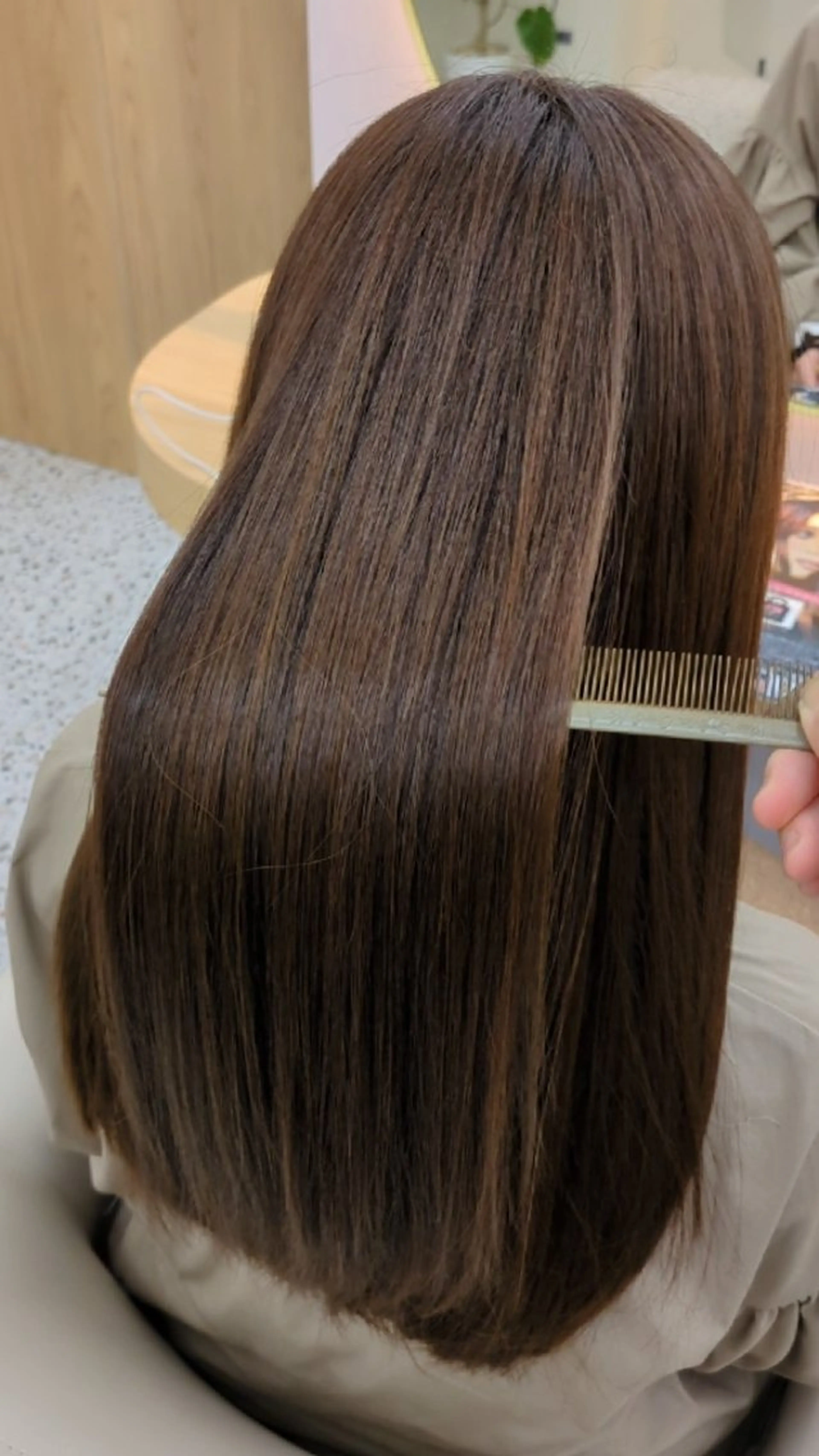 ロング トリートメント ❁髪質改善ヘッドスパ ❁　只腰 花のヘアスタイル