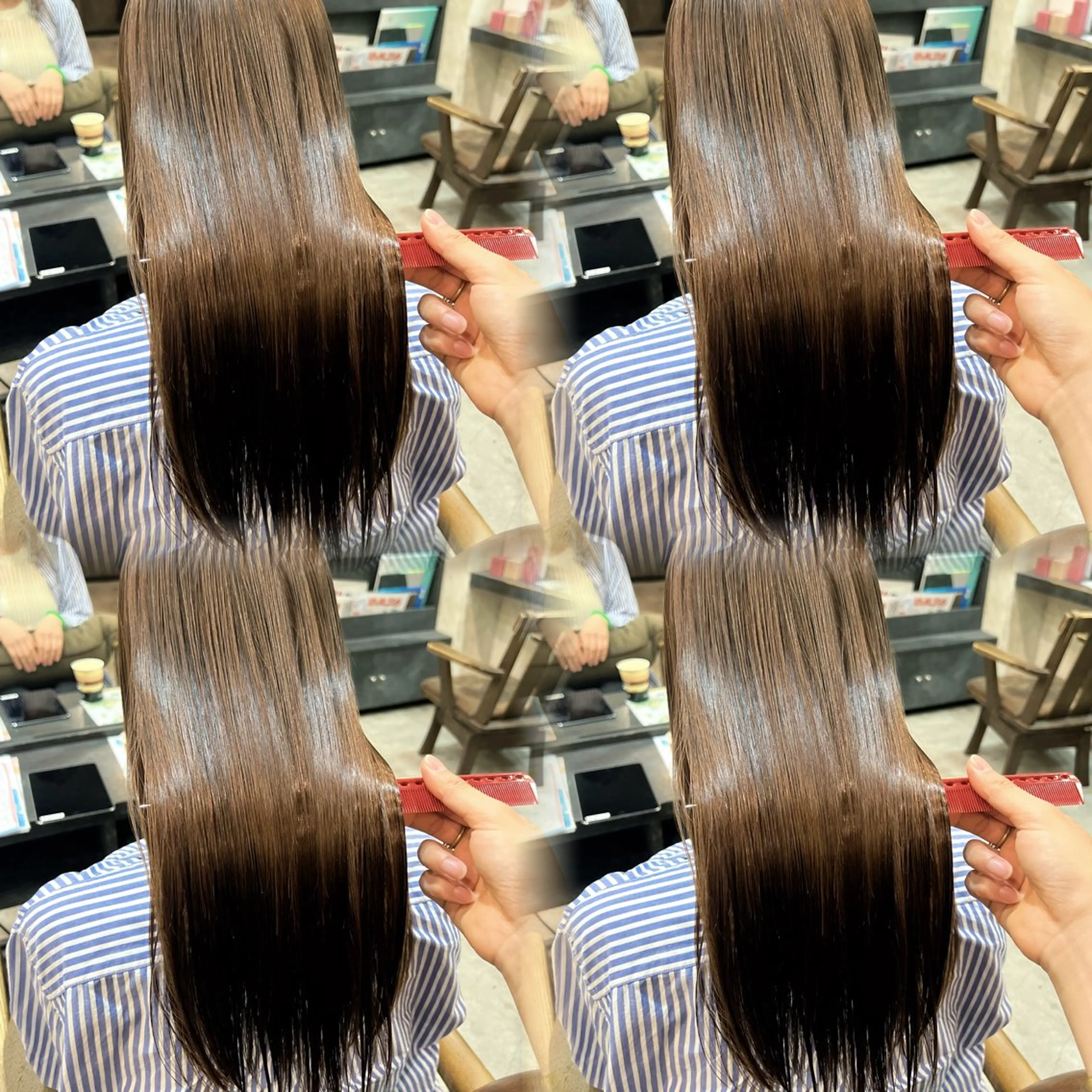 【1名限定‼️直前割🉐】🫧似合わせカット➕縮毛矯正/酸性ストレート➕2ステップTr🫧輝く艶感🕊✨の写真