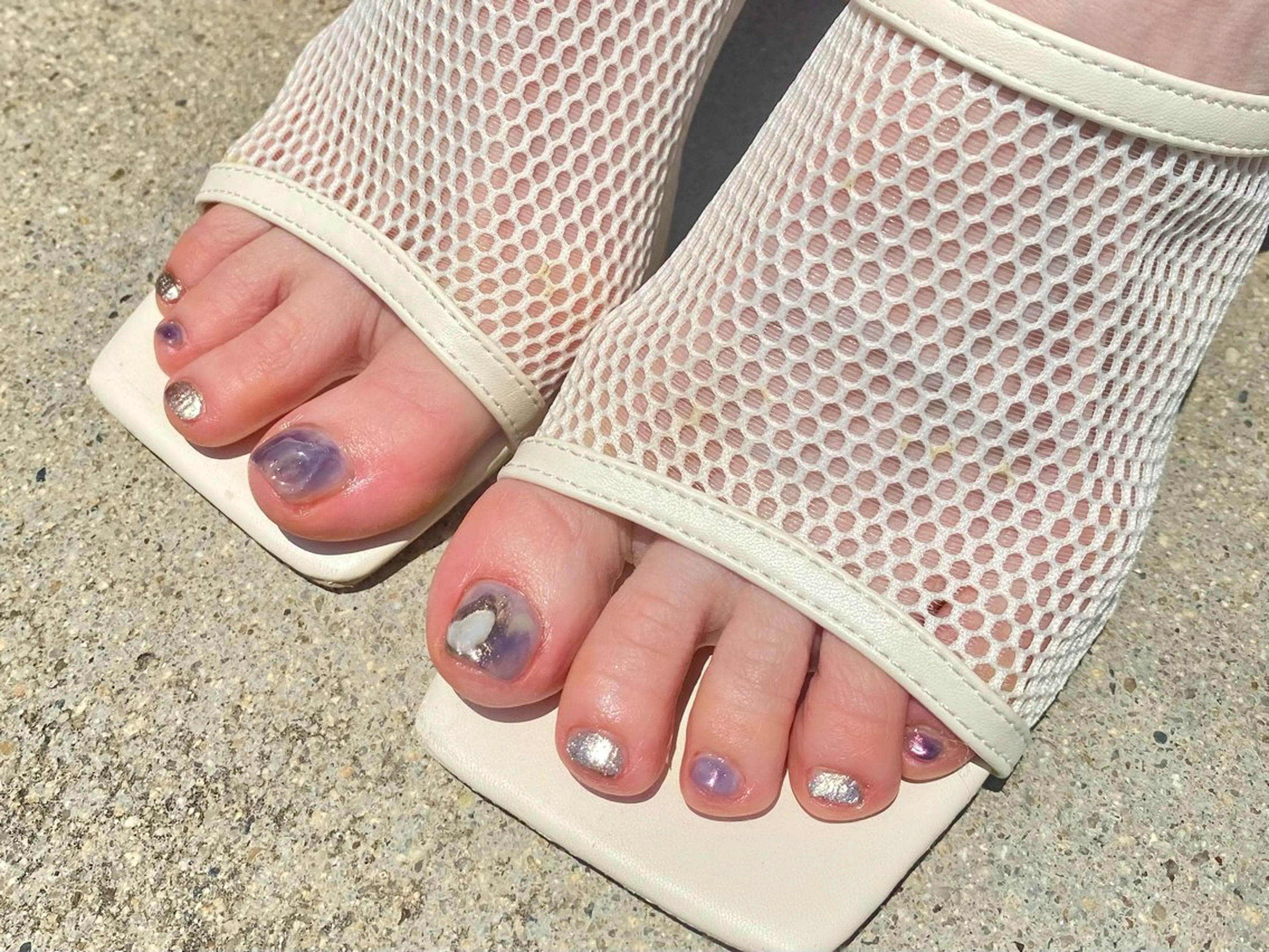 ショート フットネイル Mikami Nanaのネイルデザイン