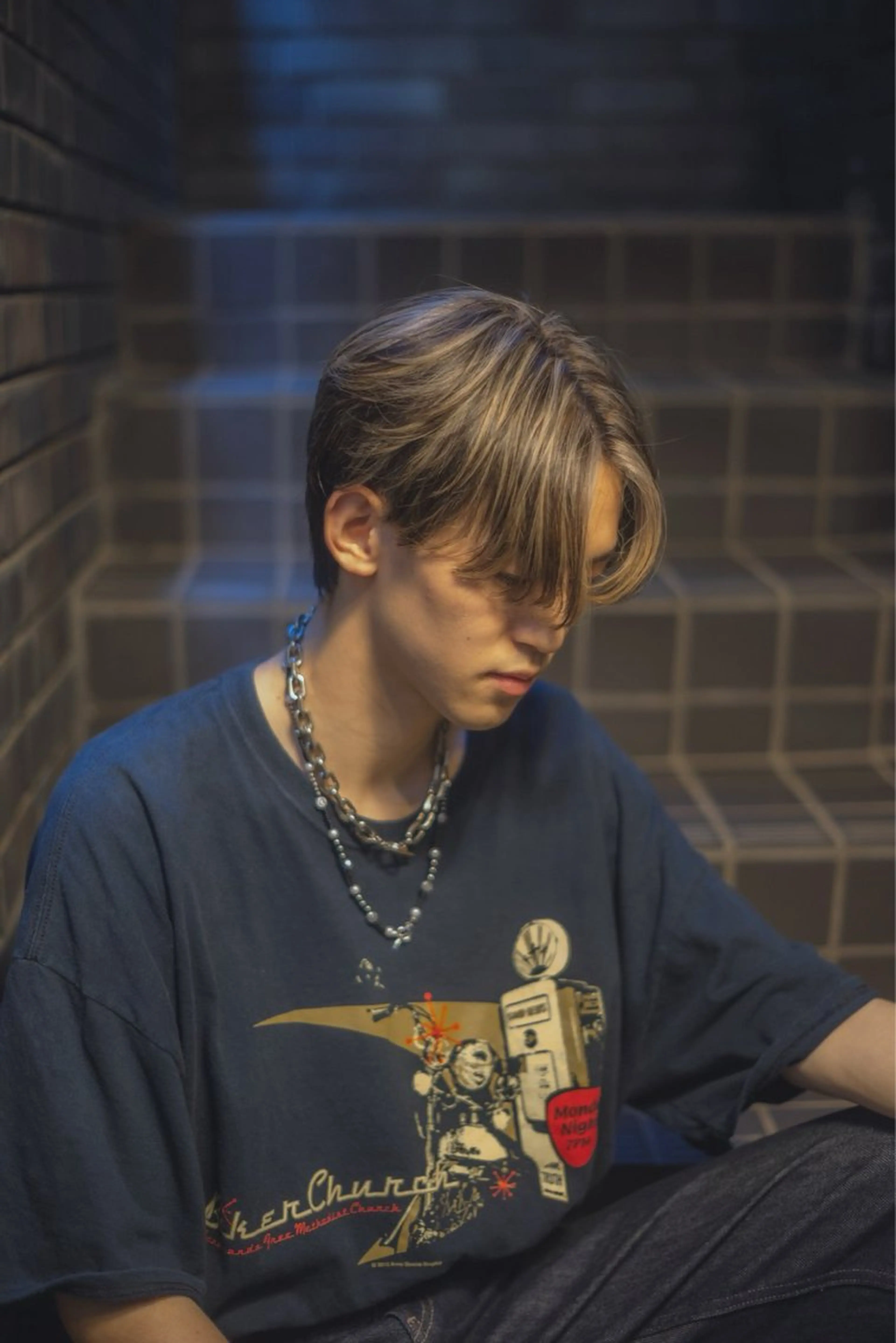 カラー メンズ メンズハイライト ハイライトカラー カット ヘアカラー メンズカット/メン ズパーマ/鎌倉/ユウのヘアスタイル