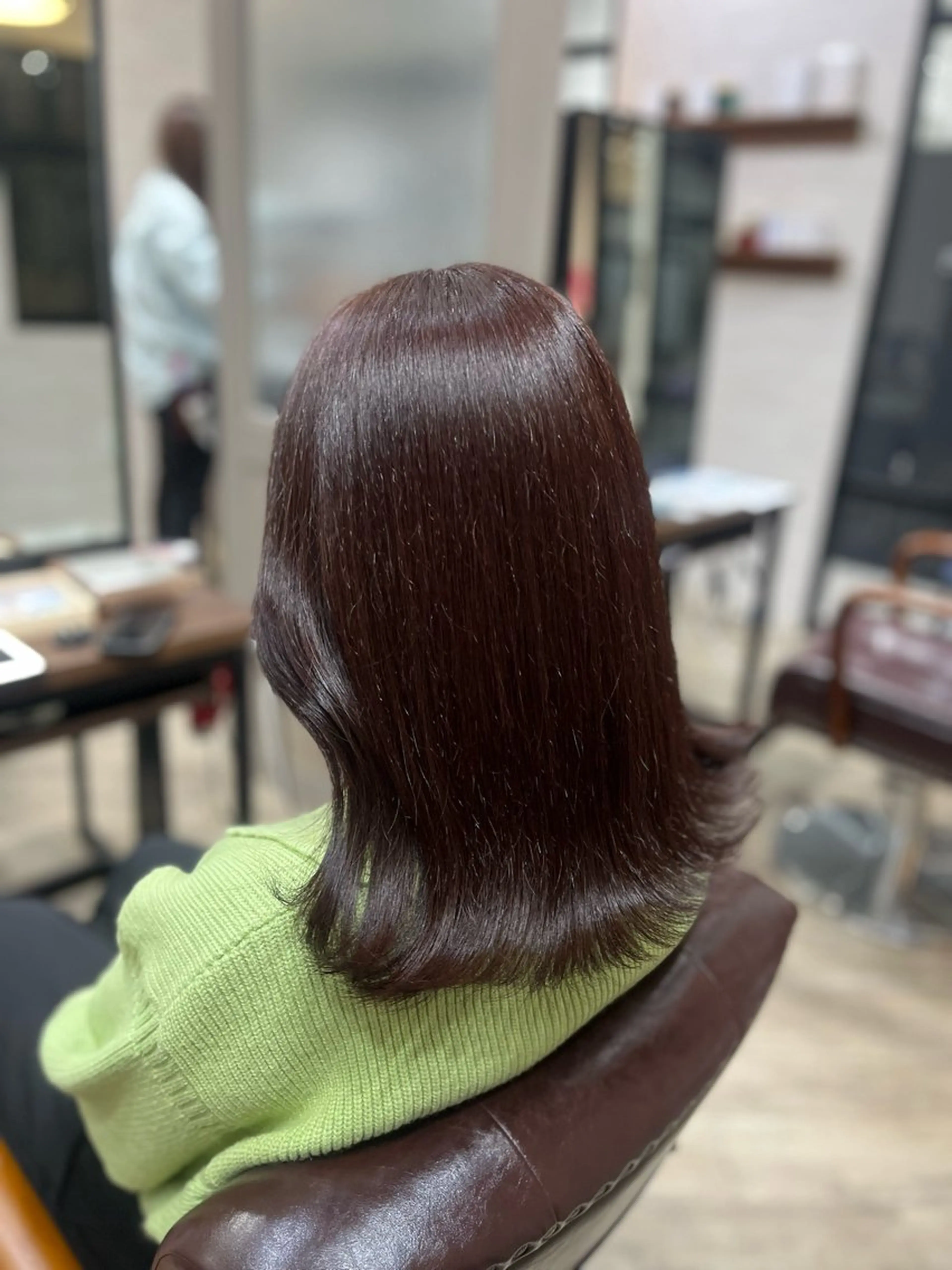 セミロング カラー ブラウンカラー ピンクカラー ピンクブラウン カット ヘアカラー トリートメント 🫧ぷる艶カラー🫧 Yuubi🦩のヘアスタイル