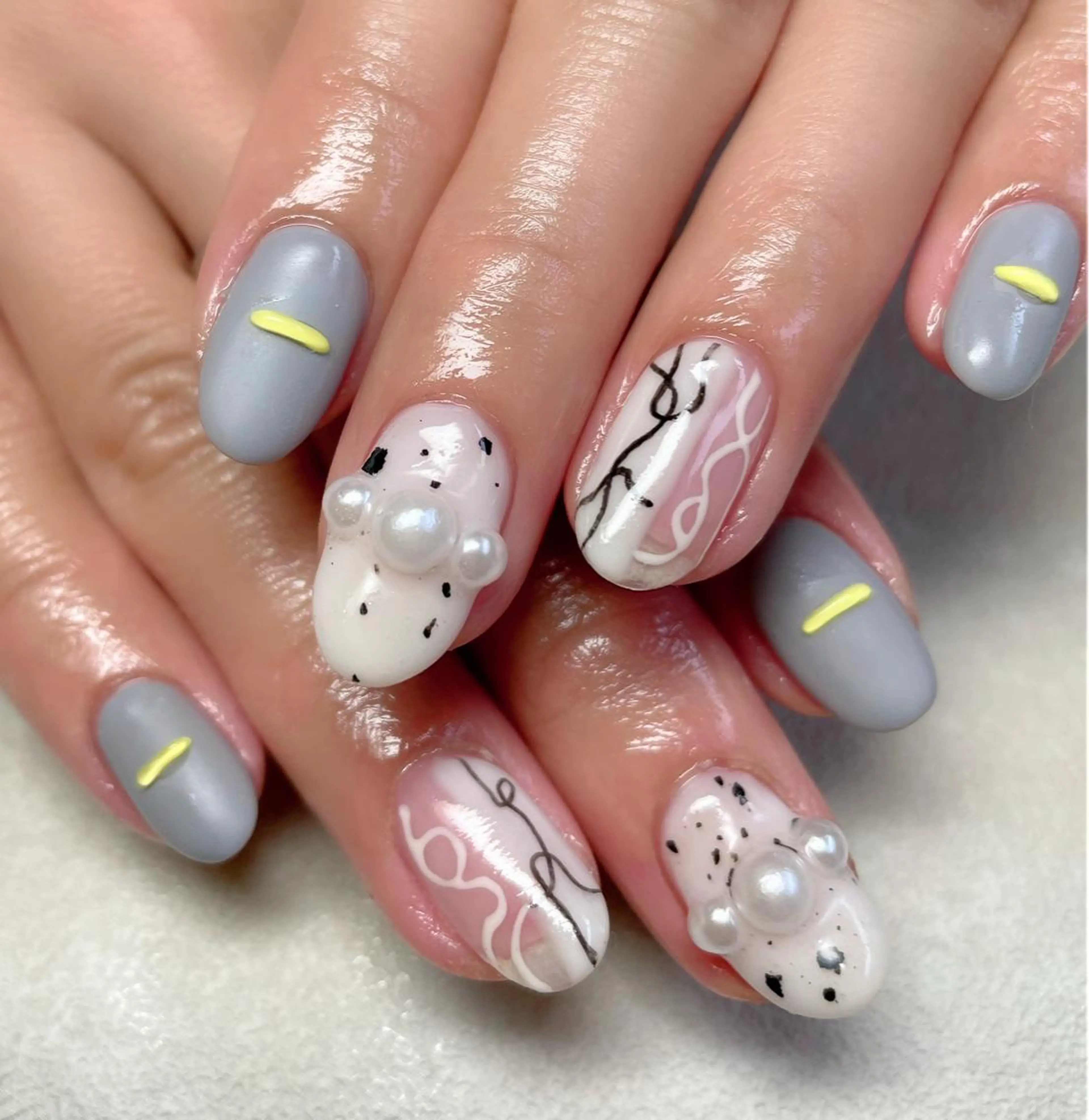 ネイル アートネイル lemon nailレモンネイルのネイルデザイン