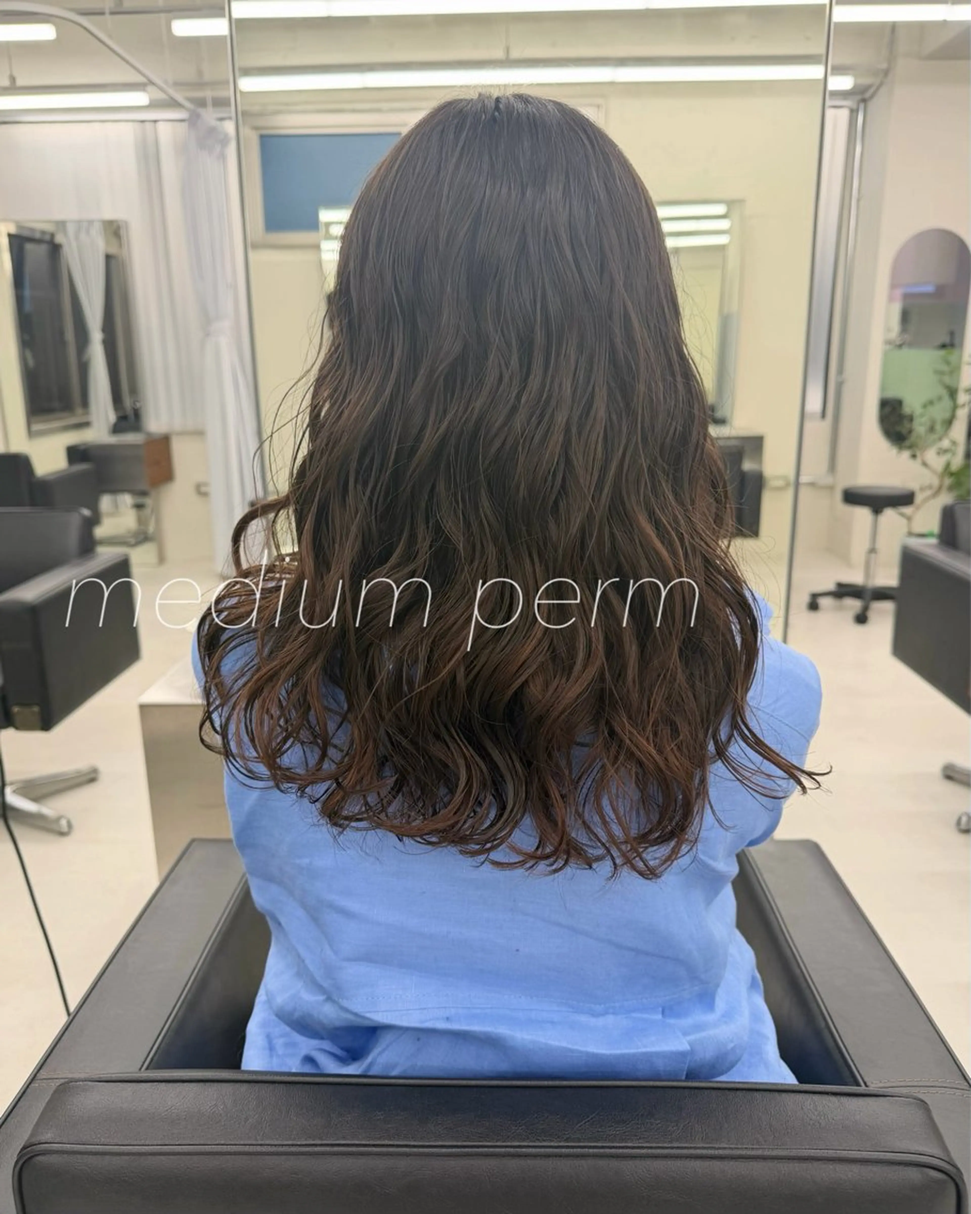 ミディアム パーマ ミディアムパーマ カット パーマ トリートメント 【表参道】Ruri デジタルパーマのヘアスタイル