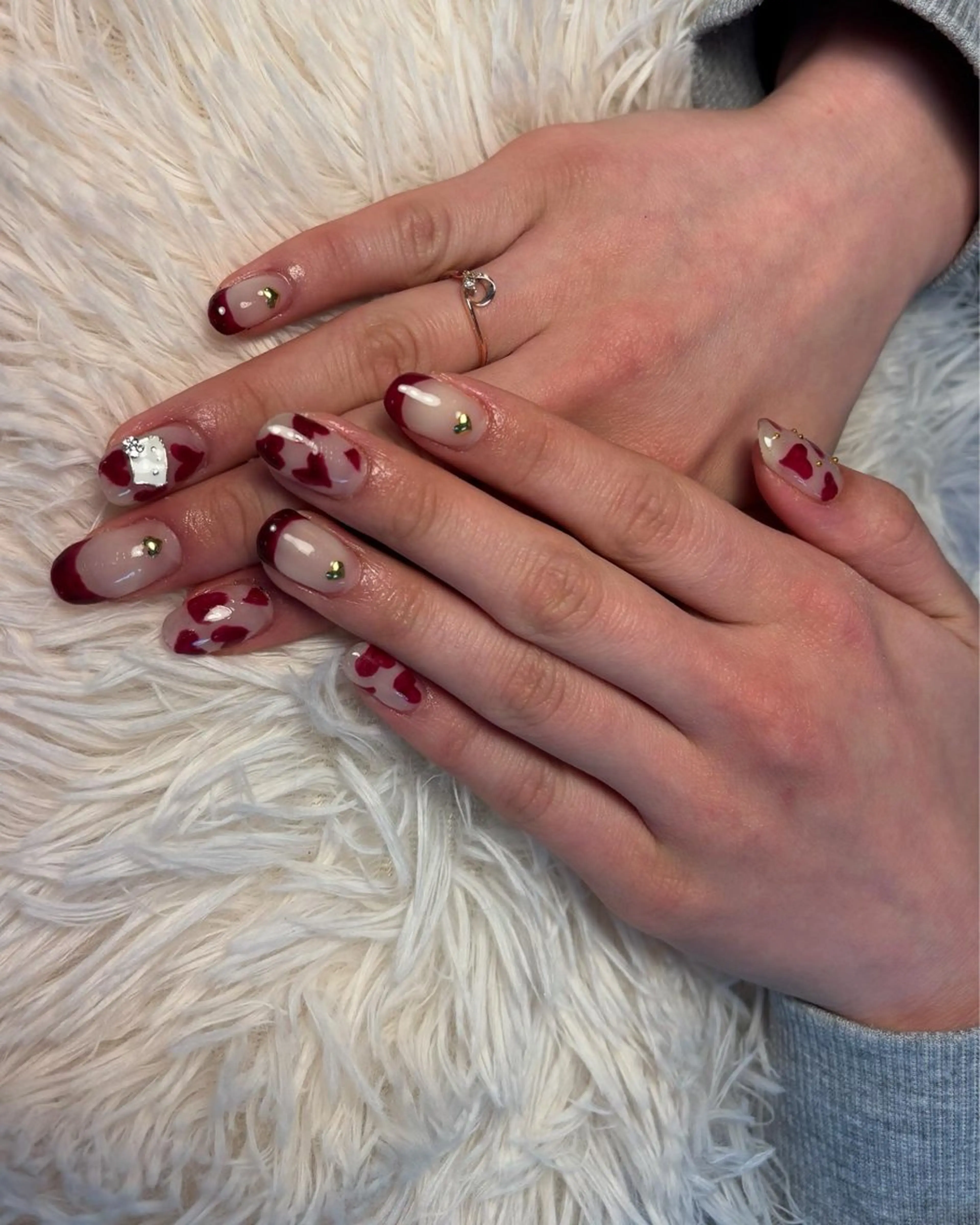 ネイル フラッシュネイル フットネイル フレンチネイル ジェルネイル ガラスフレンチ Nail salon Natulalのネイルデザイン