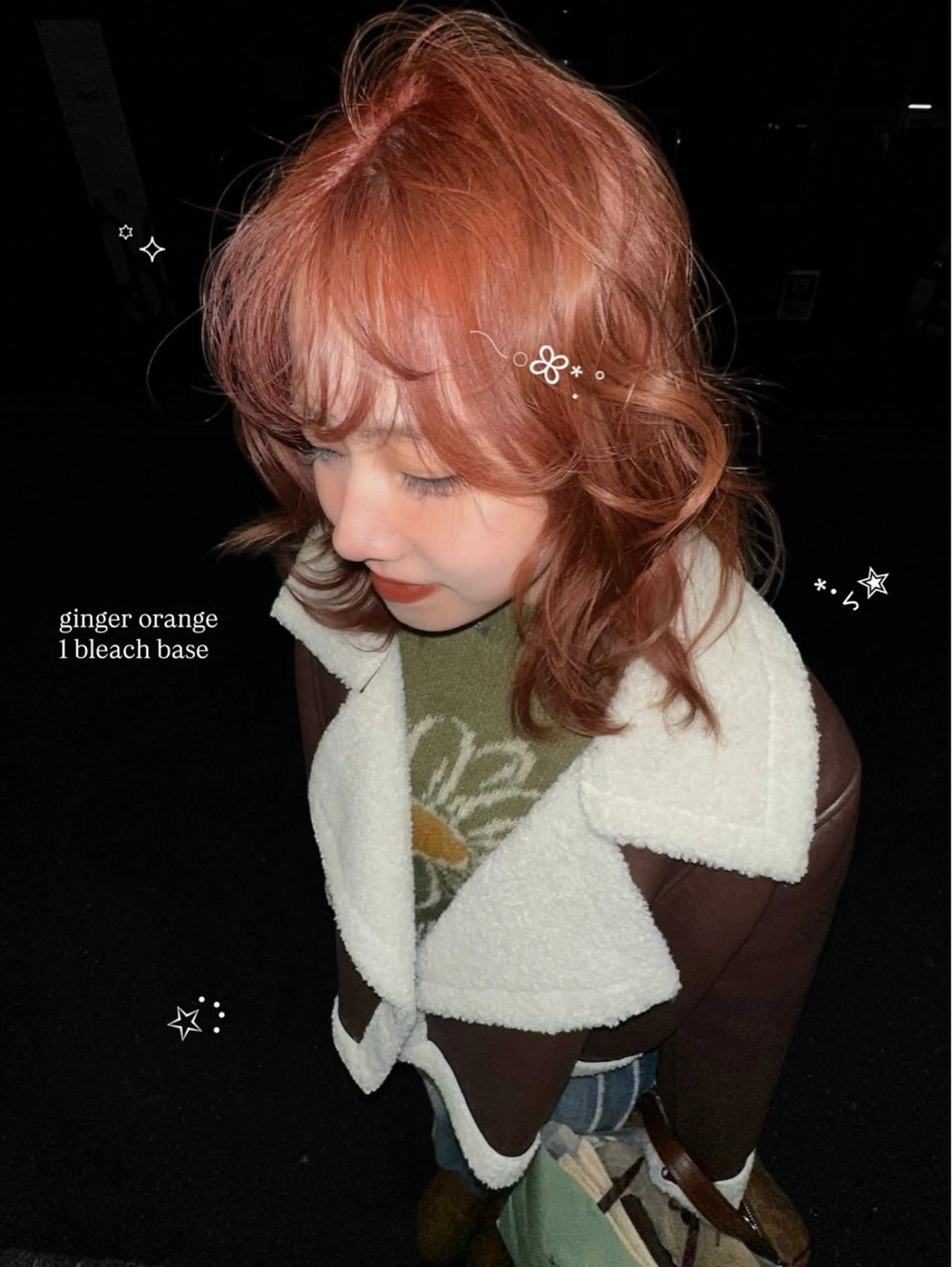 ミディアム カラー カット ヘアカラー トリートメント ura/デザイン/ ハイトーン/個性派のヘアスタイル