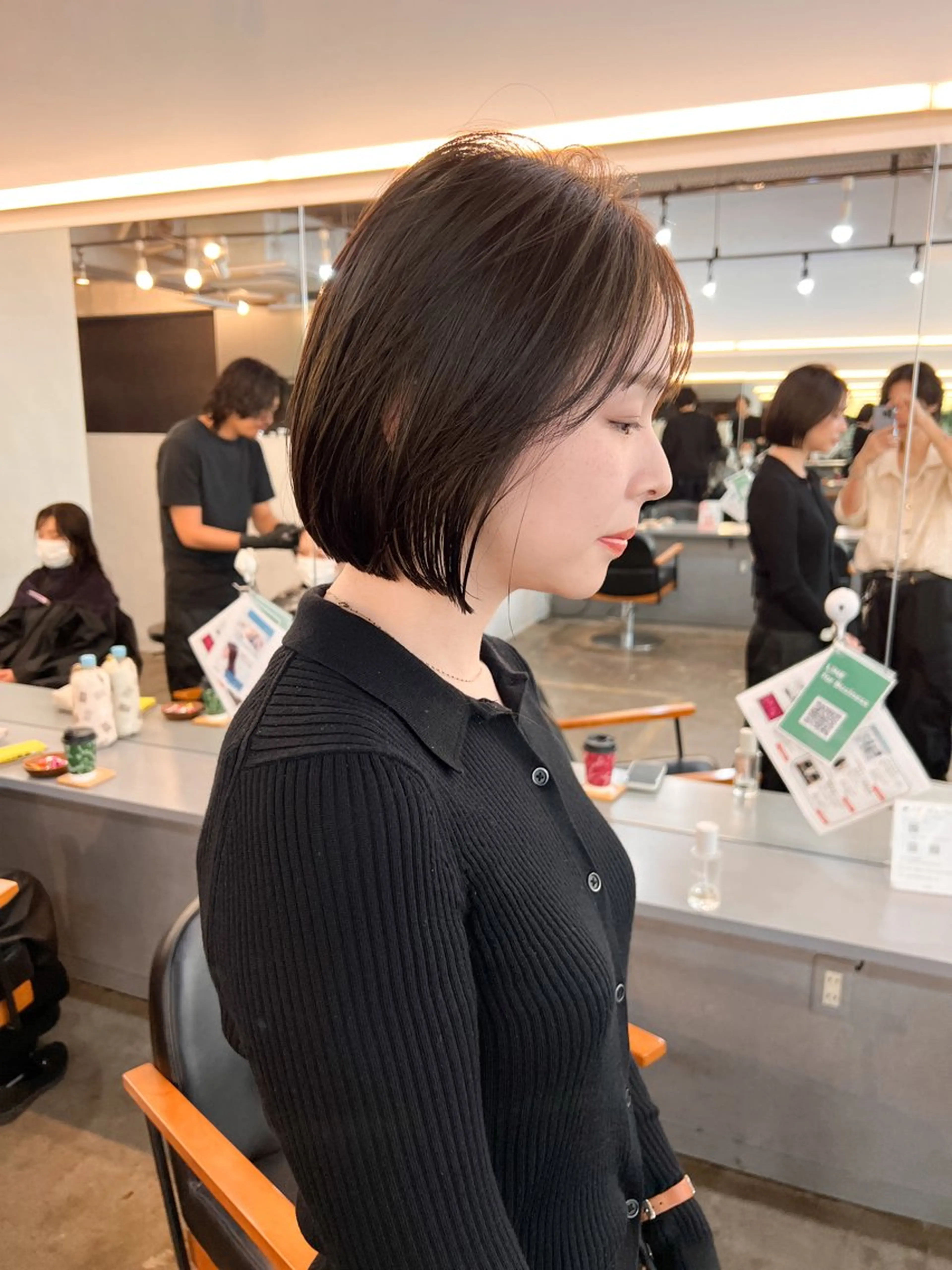 ショート カラー ボブ レイヤーカット/ 火ノ見🪡のヘアスタイル