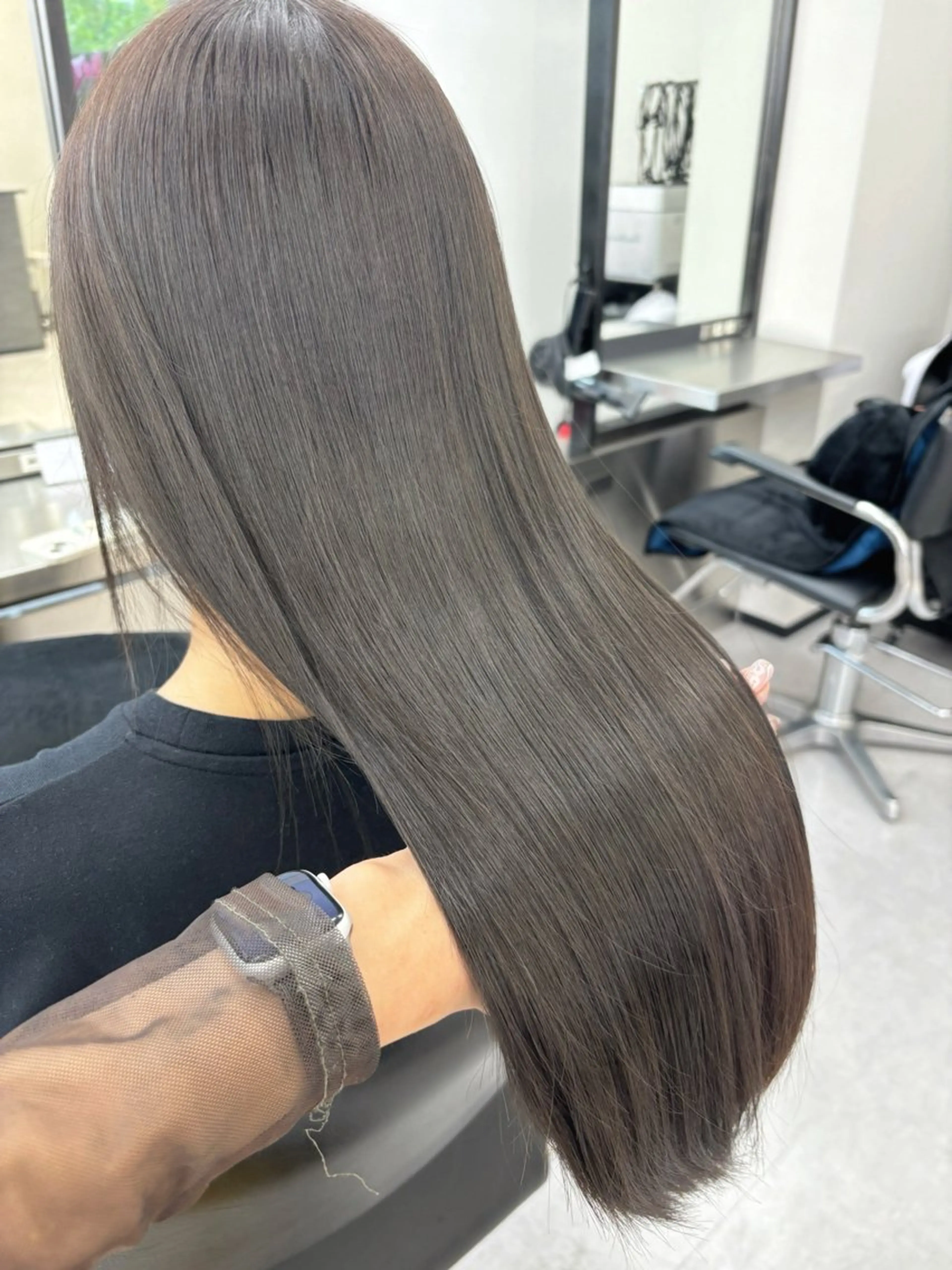 ロング カラー カット トリートメント 心斎橋/ブリーチなし 髪質改善/レイヤーのヘアスタイル