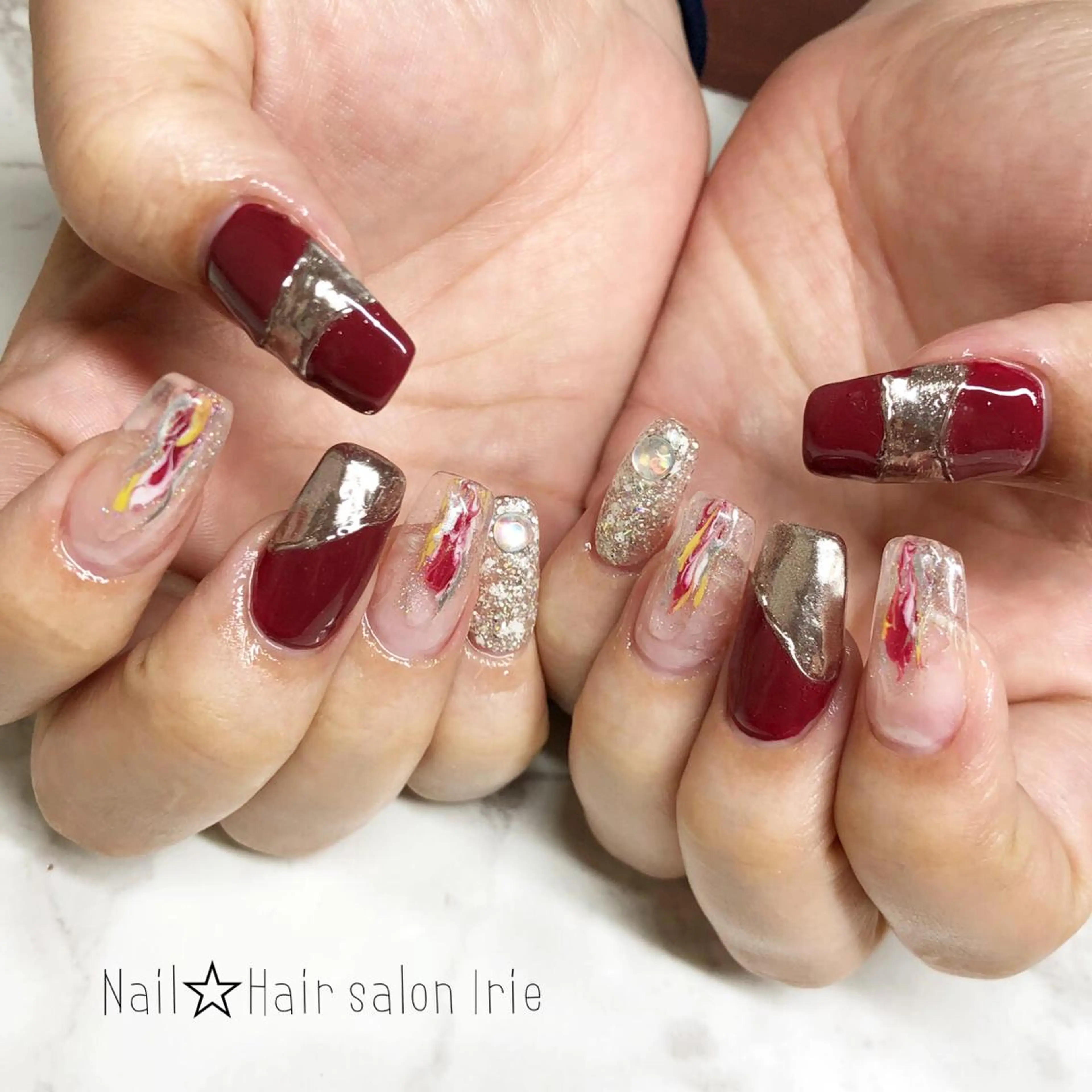 ネイル Hair salon Irie所属・與儀 知佳のネイルデザイン