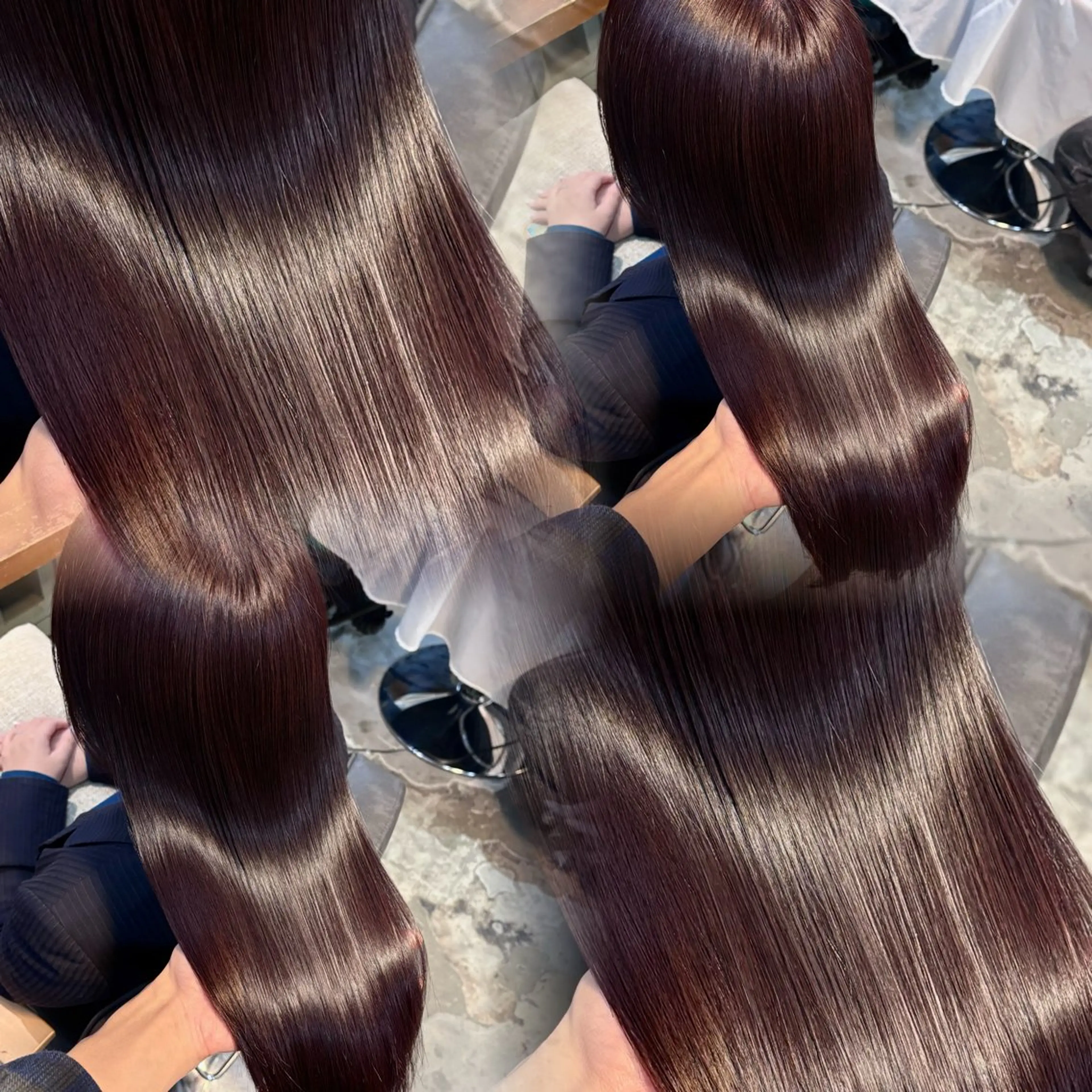 カラー ブリーチなしカラー/ 髪質改善/田中優のヘアスタイル